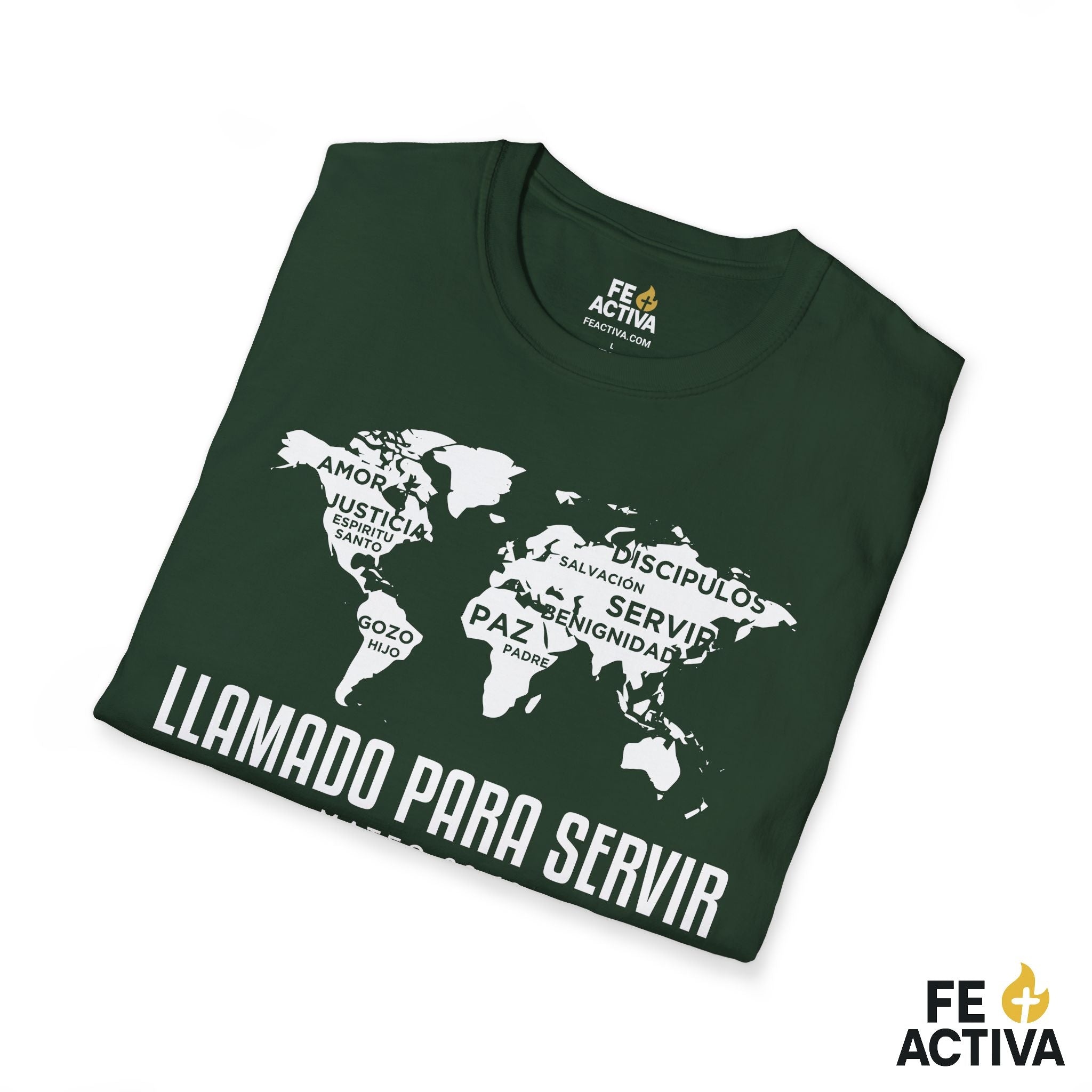 Llamado Para Servir – Marcos 10:45 | Camiseta Cristiana | Fe Activa