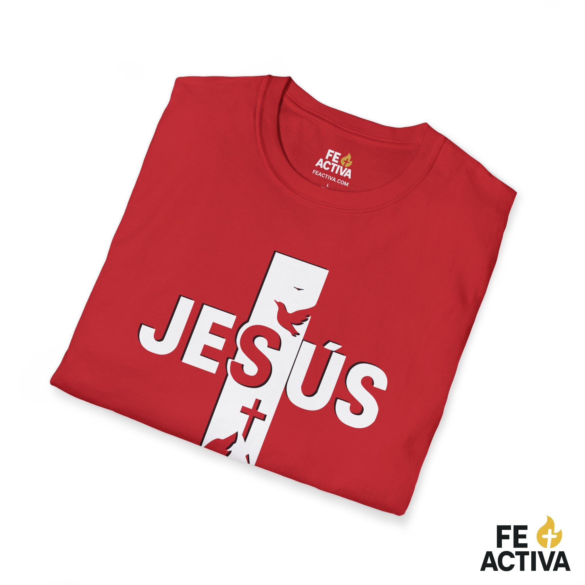 Jesus + Cruz: Camino, Verdad y Vida  | Camiseta Cristiana | Fe Activ:a