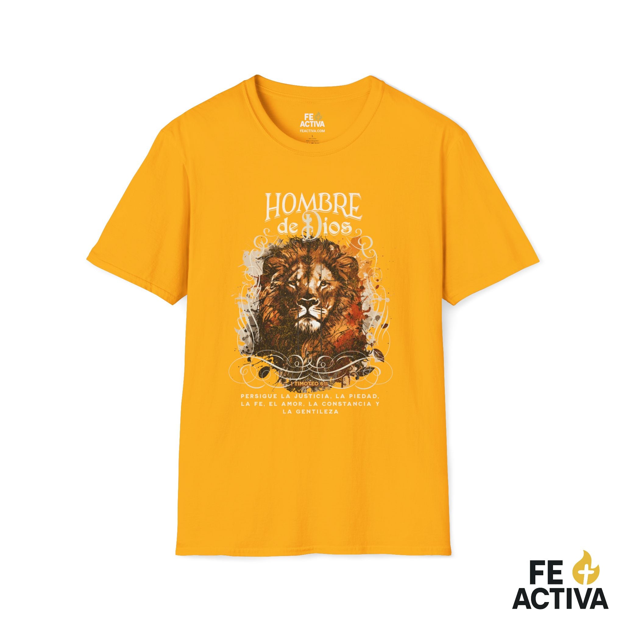 Hombre de Dios – 1 Timoteo 6:11 | Camiseta Cristiana | Fe Activa
