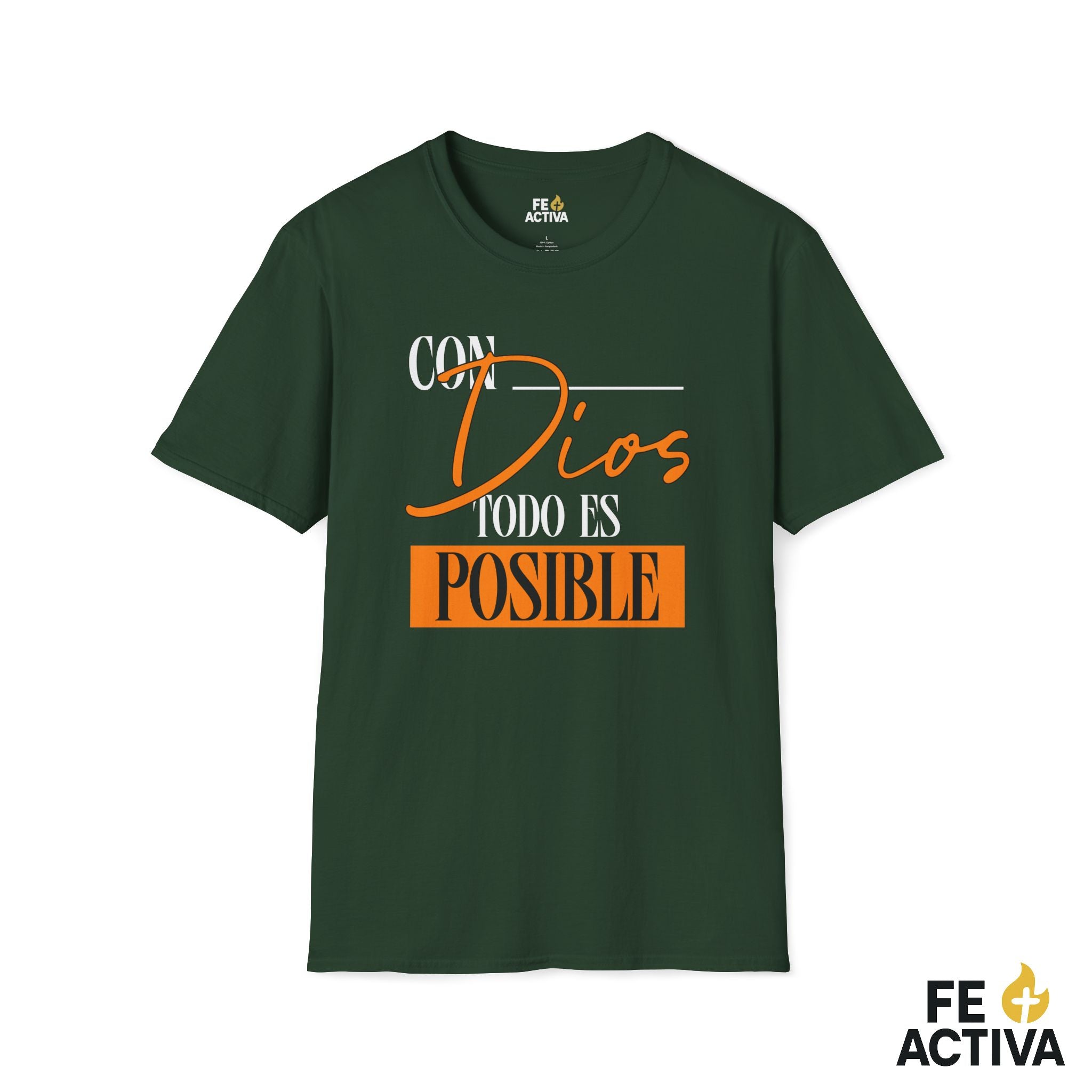 Con Dios todo es posible – Camiseta Cristiana Unisex