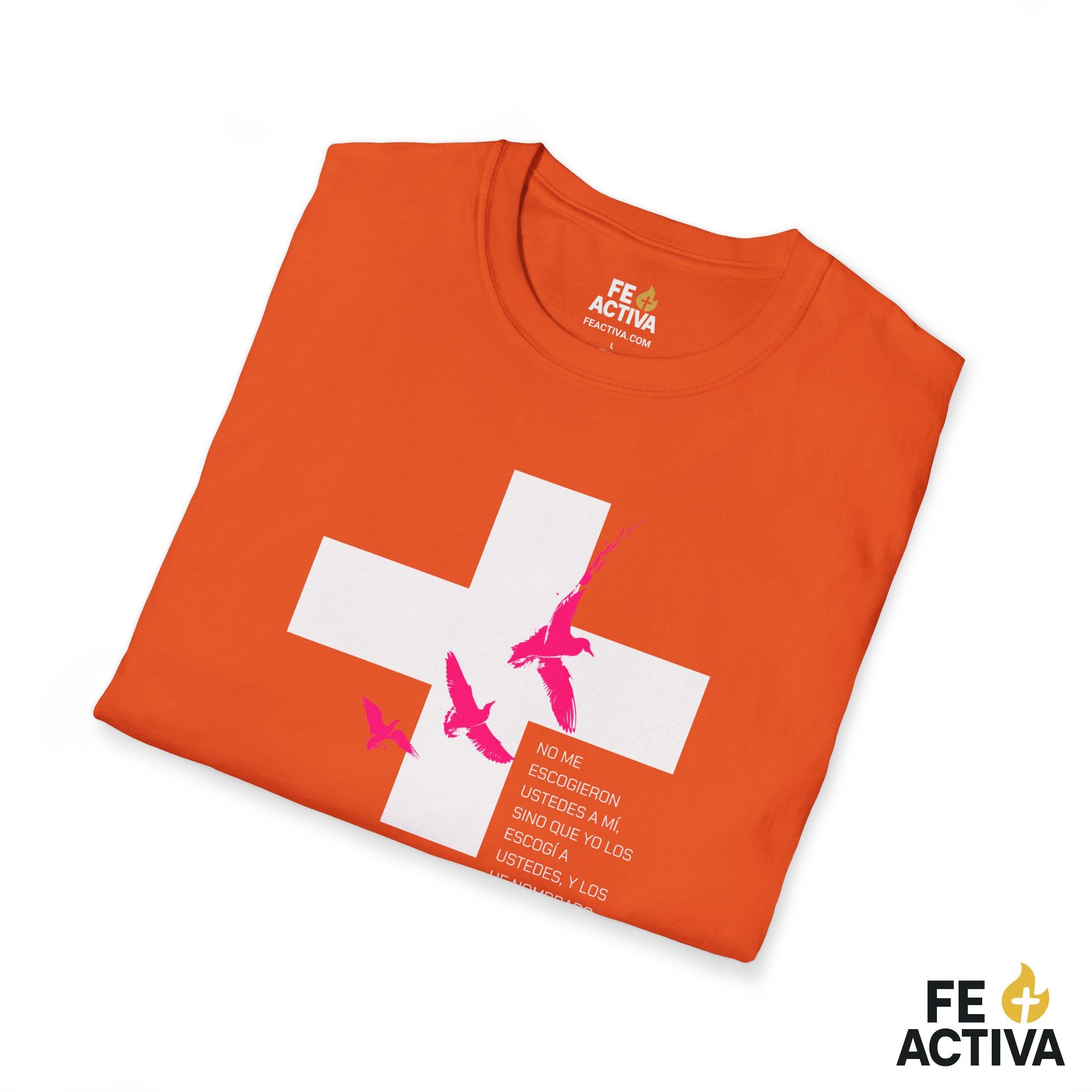 ESCOGIDO Juan 15:16 | Camisetas Cristianas | Fe Activa