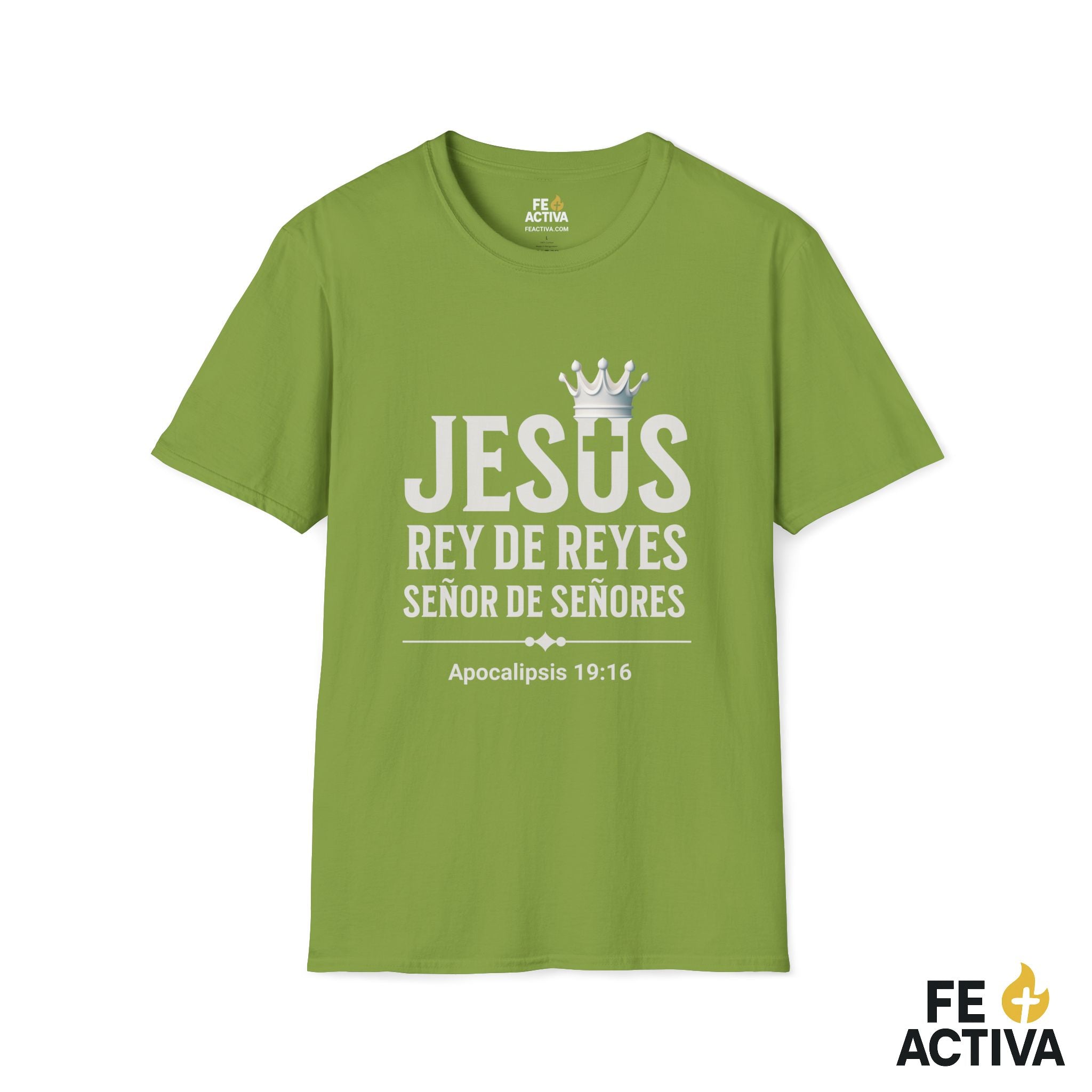Jesus Rey de Reyes | Apocalipsis 19:16  | Camiseta Cristiana | Fe Activa