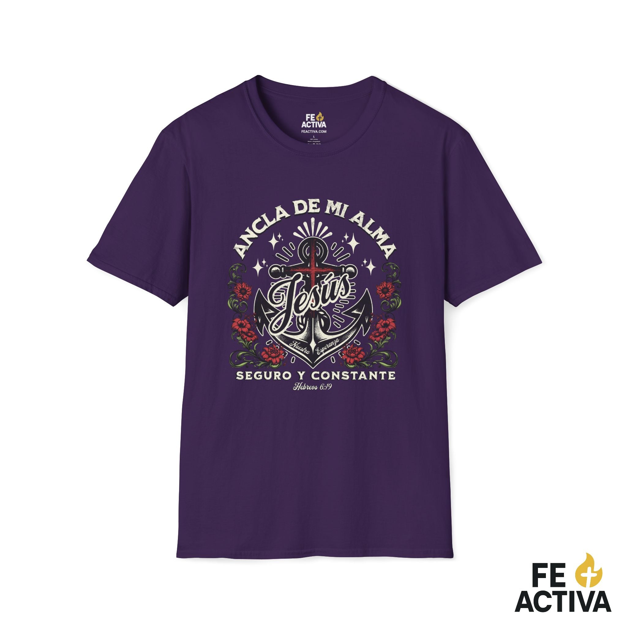 Ancla de mi Alma – Hebreos 6:19 | Camiseta Cristiana | Fe Activa