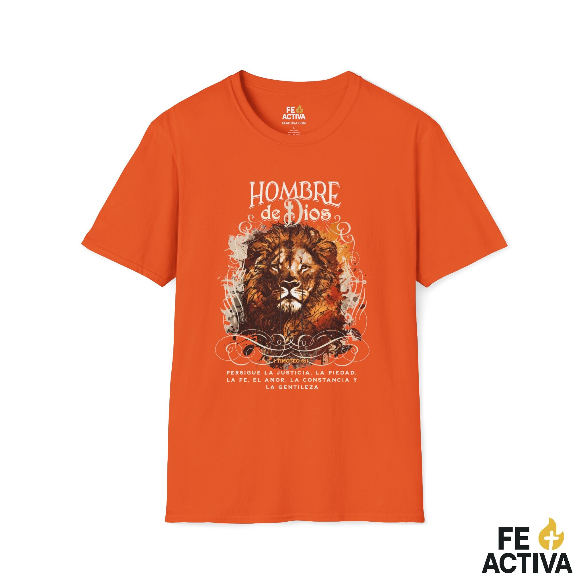 Hombre de Dios – 1 Timoteo 6:11 | Camiseta Cristiana | Fe Activa