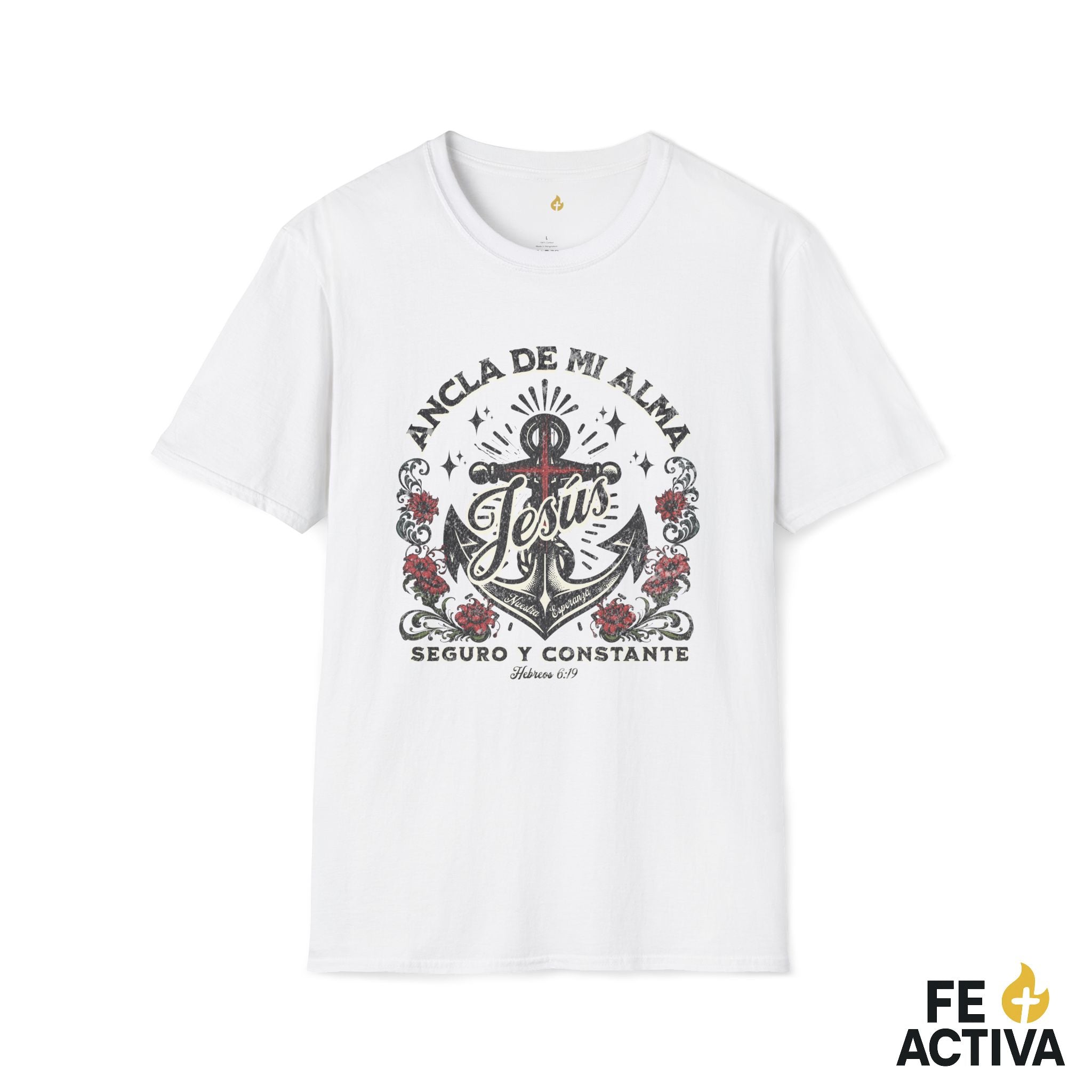 Ancla de mi Alma – Hebreos 6:19 | Camiseta Cristiana | Fe Activa