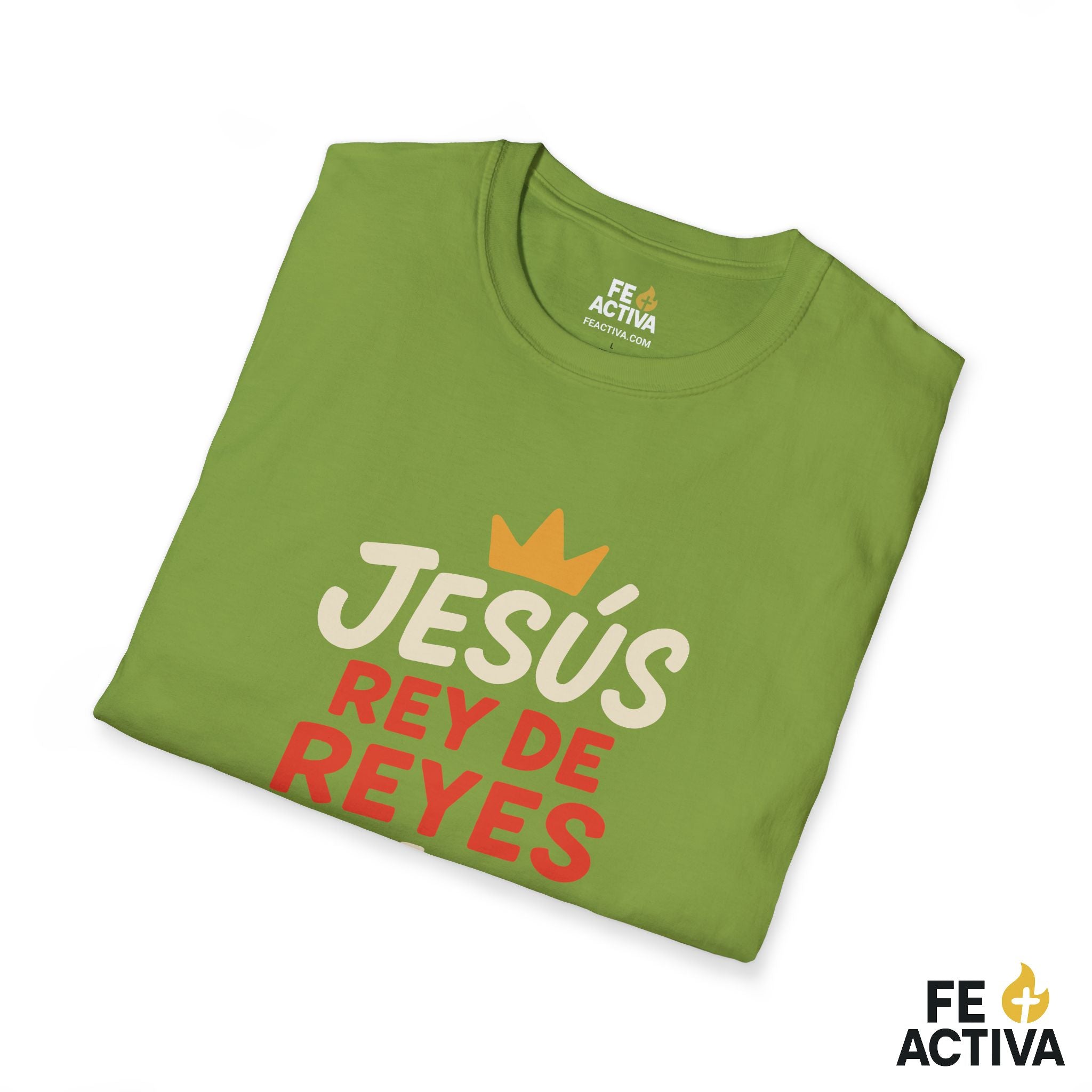 Jesus Rey de Reyes y Señor de Señores | Apocalipsis 19:16  | Camiseta Cristiana | Fe Activa