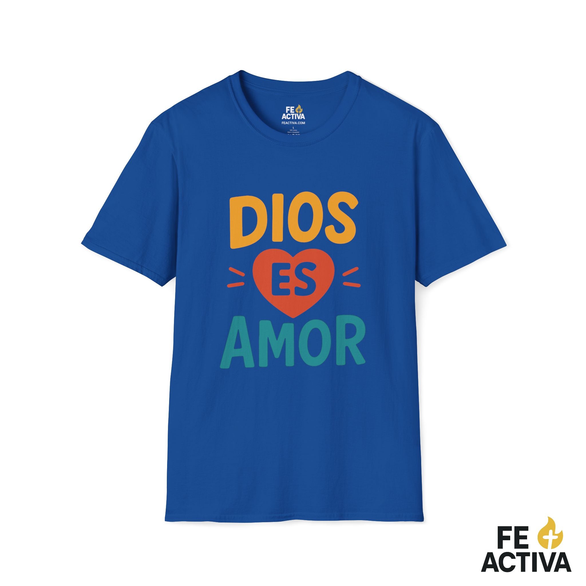 Dios es Amor  | Camiseta Cristiana | Fe Activa
