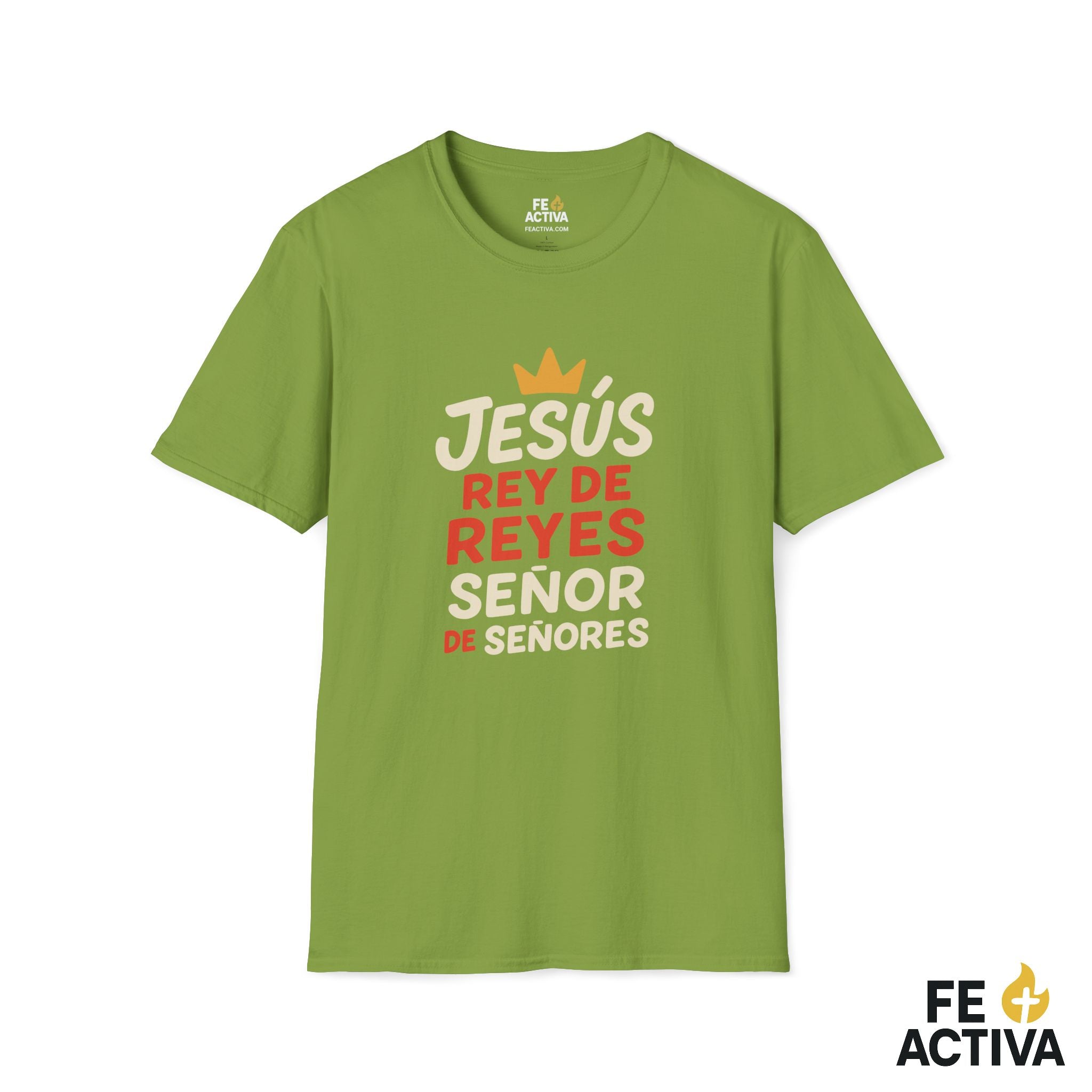 Jesus Rey de Reyes y Señor de Señores | Apocalipsis 19:16  | Camiseta Cristiana | Fe Activa