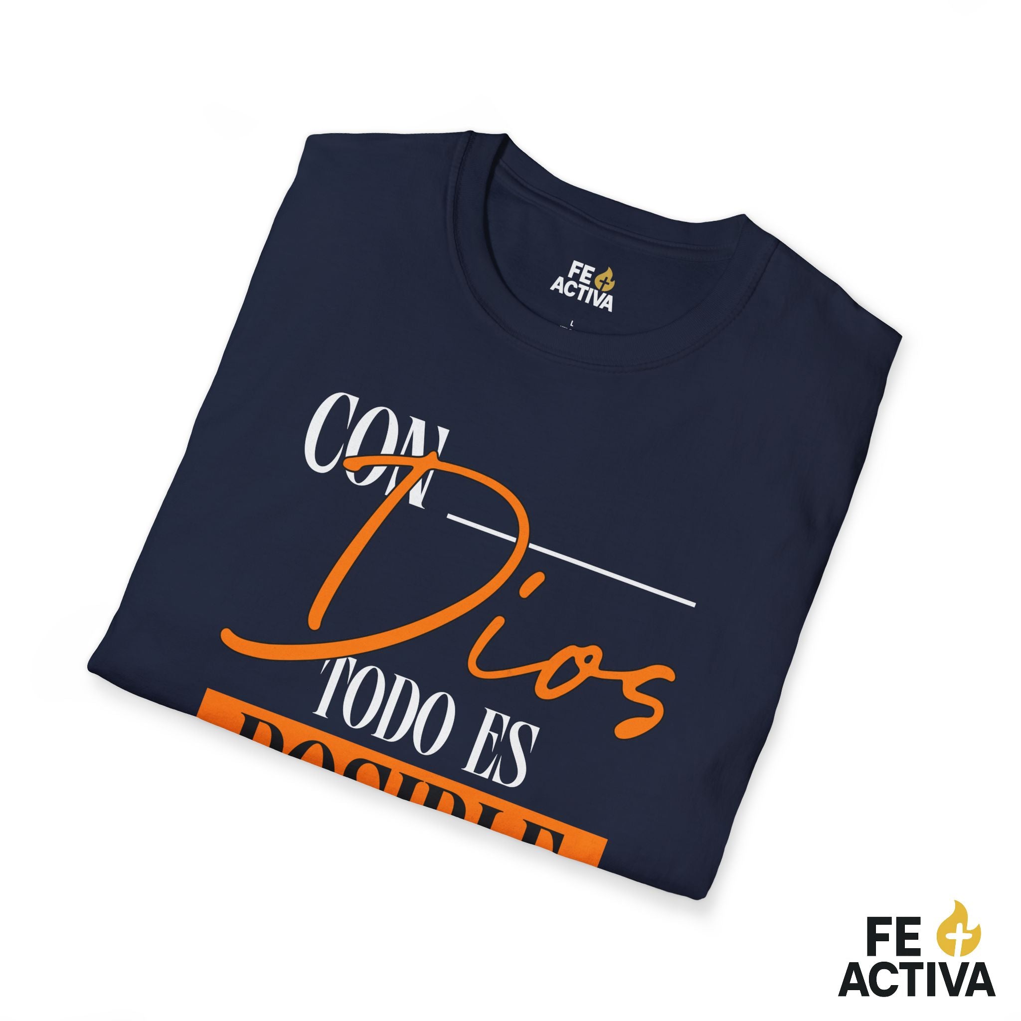 Con Dios todo es posible – Camiseta Cristiana Unisex