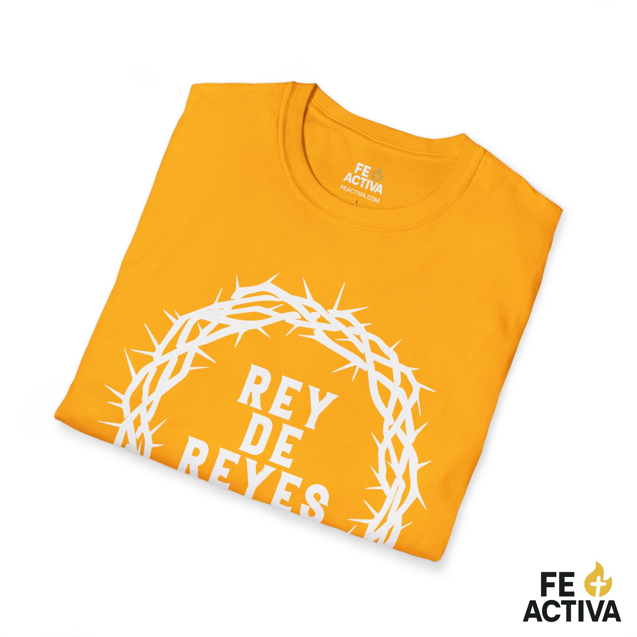 Rey de Reyes – Apocalipsis 19:16 | Camiseta Cristiana | Fe Activa
