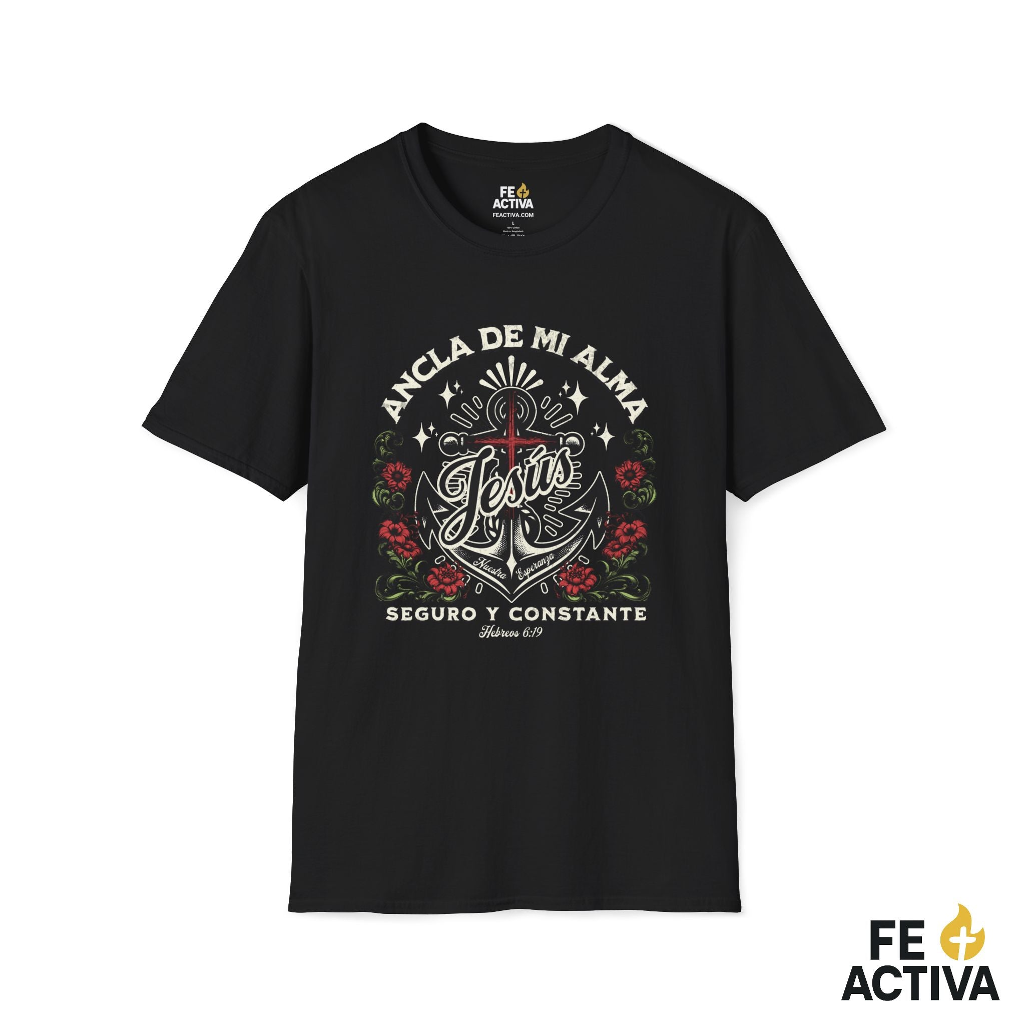 Ancla de mi Alma – Hebreos 6:19 | Camiseta Cristiana | Fe Activa