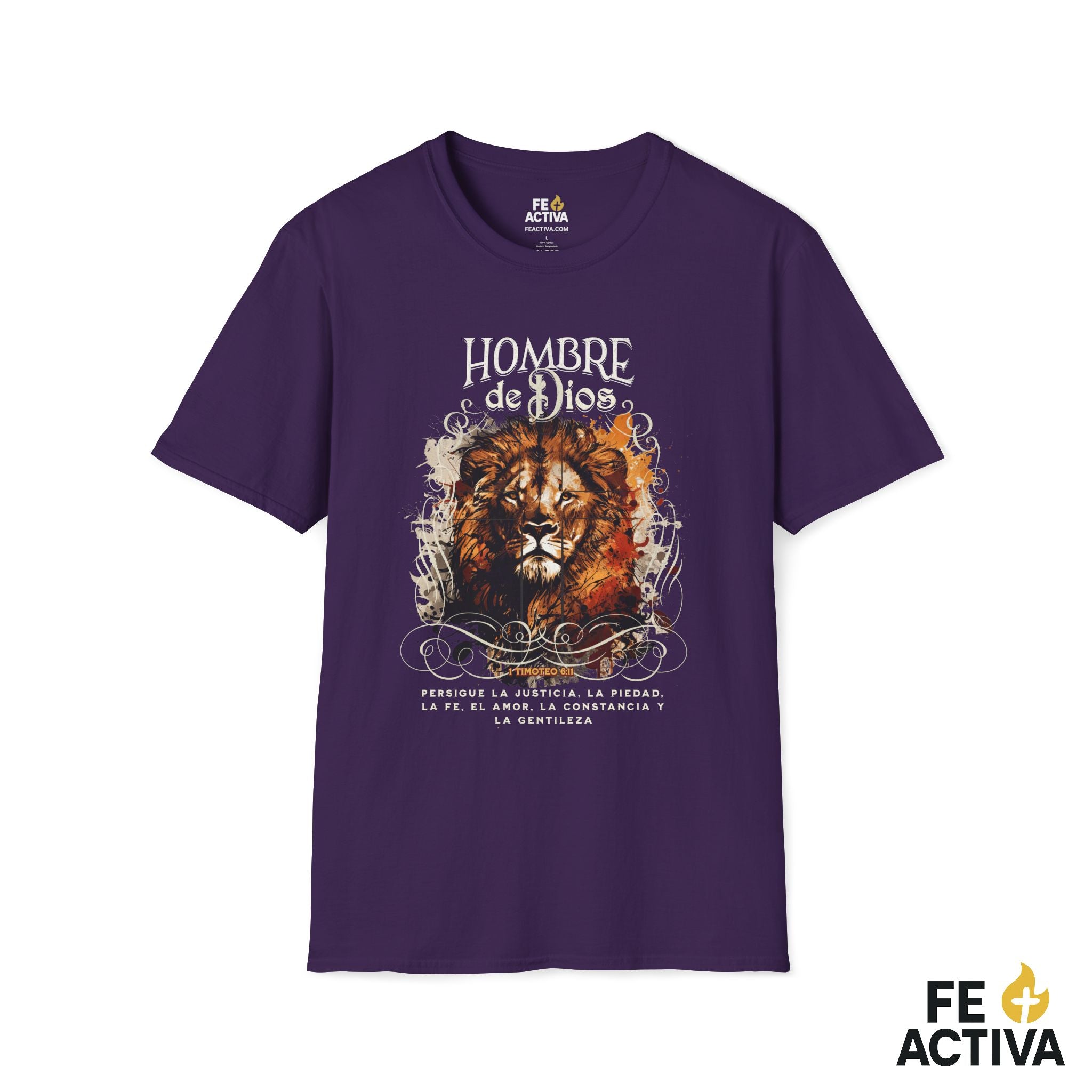 Hombre de Dios – 1 Timoteo 6:11 | Camiseta Cristiana | Fe Activa