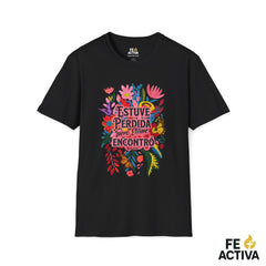 Estuve Perdida, pero Él me Encontró – Lucas 15:24 | Camiseta Cristiana | Fe Activa