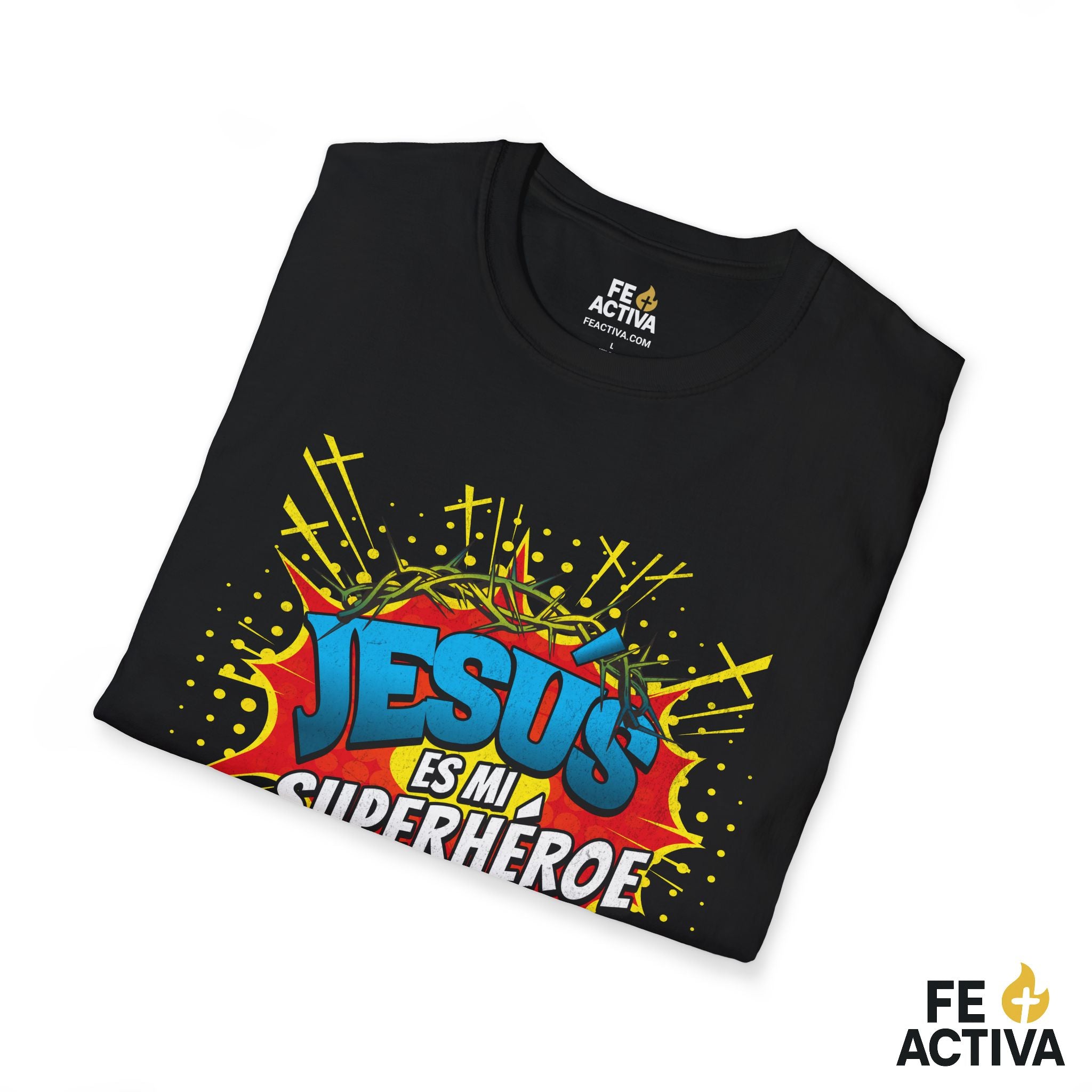 Jesús es mi Superhéroe – Juan 15:13 | Camiseta Cristiana | Fe Activa