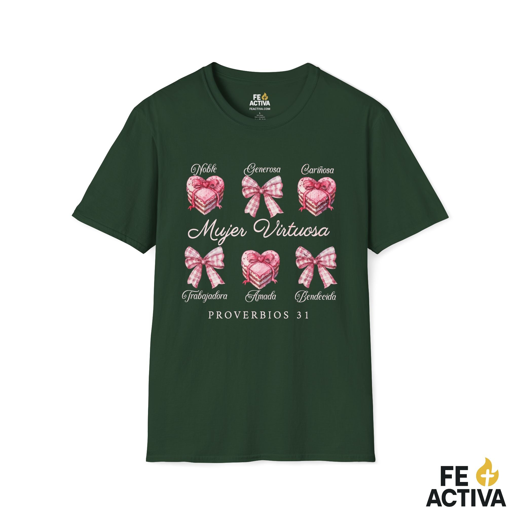 Mujer Virtuosa – Proverbios 31 | Camiseta Cristiana | Fe Activa