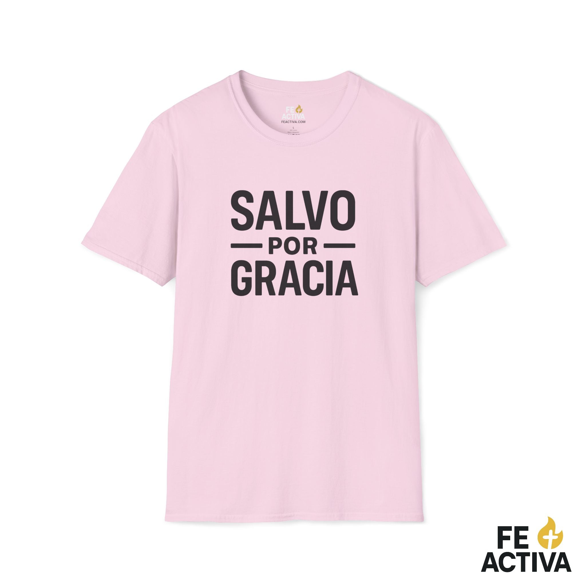Salvo por Gracia | Camiseta Cristiana | Fe Activa