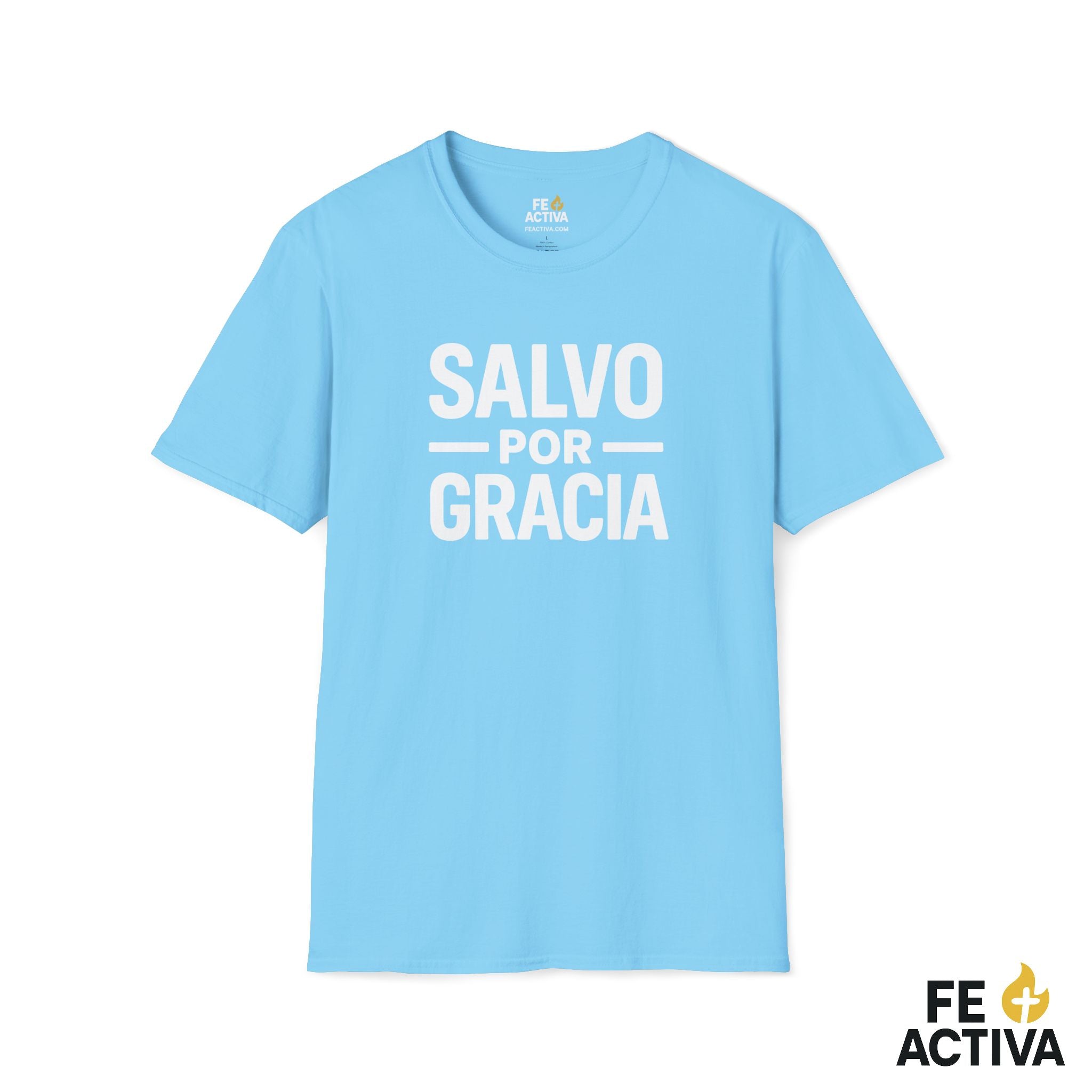 Salvo por Gracia | Camiseta Cristiana | Fe Activa