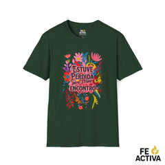 Estuve Perdida, pero Él me Encontró – Lucas 15:24 | Camiseta Cristiana | Fe Activa