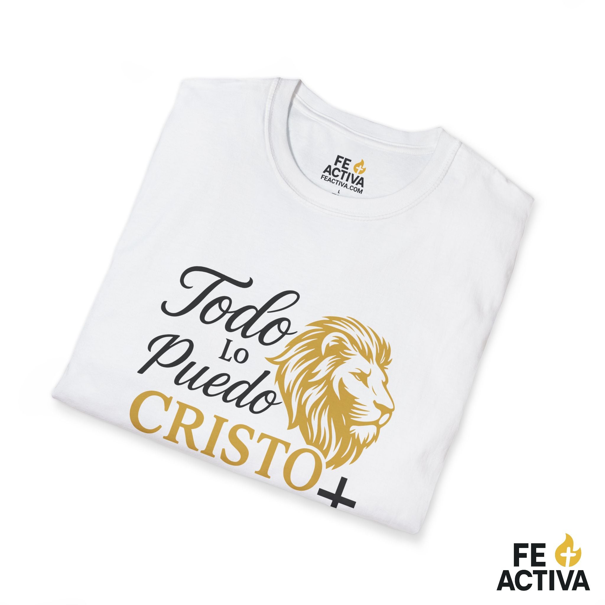 El Poder de Cristo – Filipenses 4:13 | Camiseta Cristiana | Fe Activa