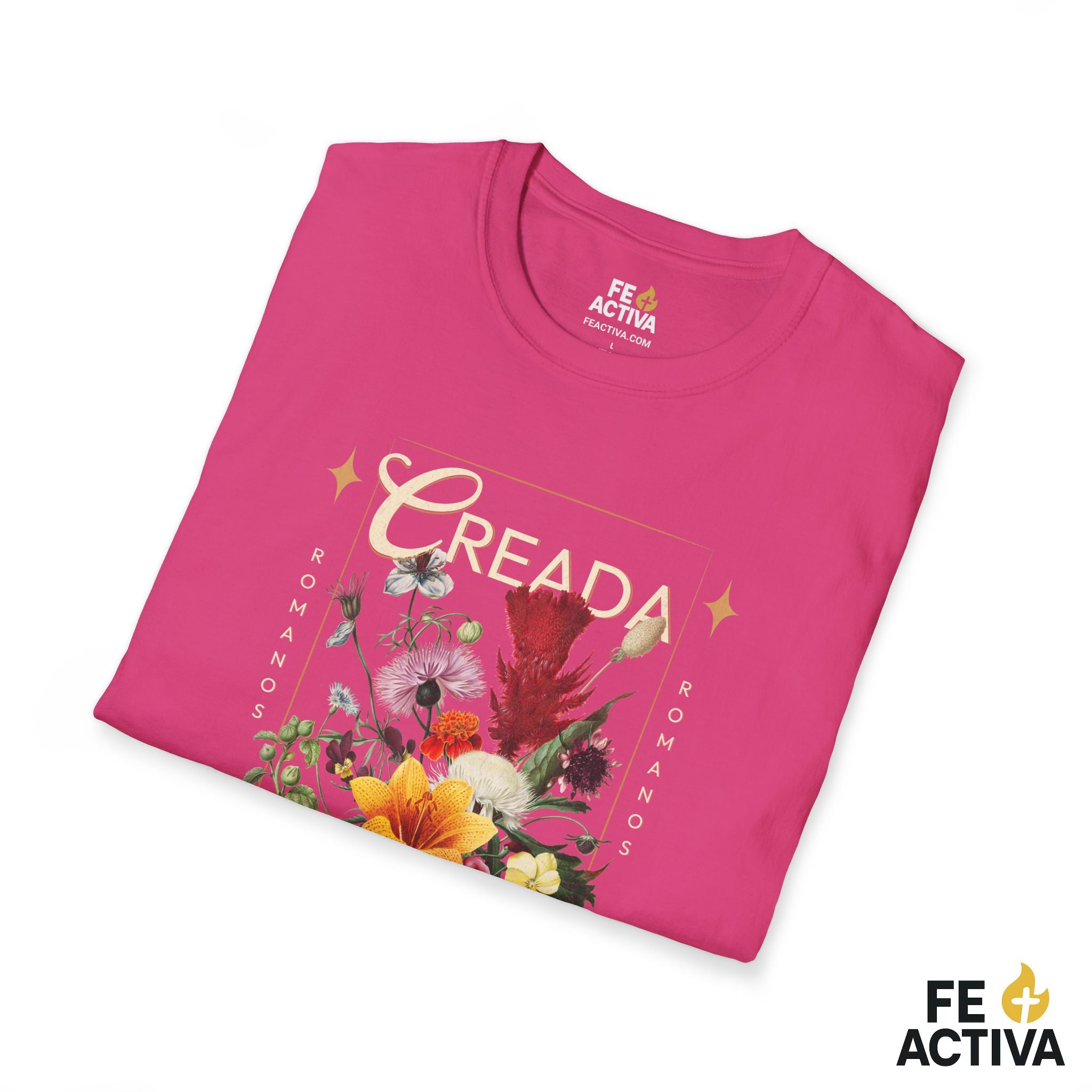 Creada con un Propósito – Romanos 8:28 | Camiseta Cristiana | Fe Activa