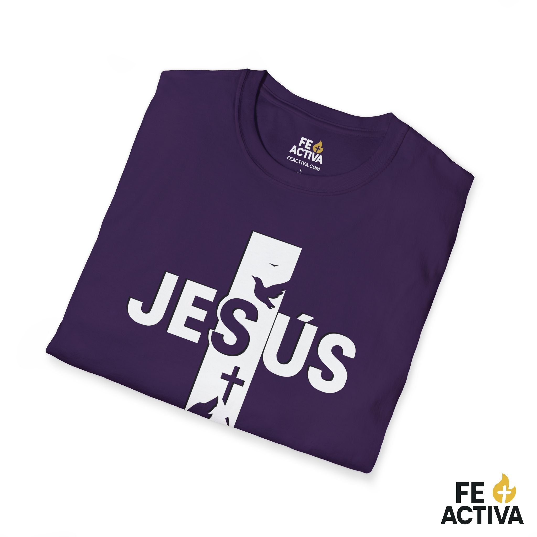Jesus + Cruz: Camino, Verdad y Vida  | Camiseta Cristiana | Fe Activ:a