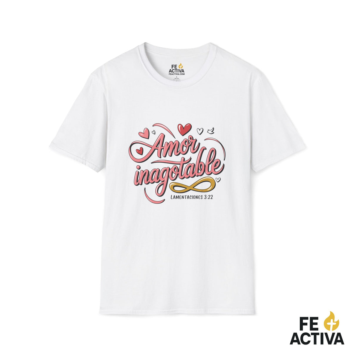 Amor Inagotable – Lamentaciones 3:22 | Camiseta Cristiana | Fe Activa