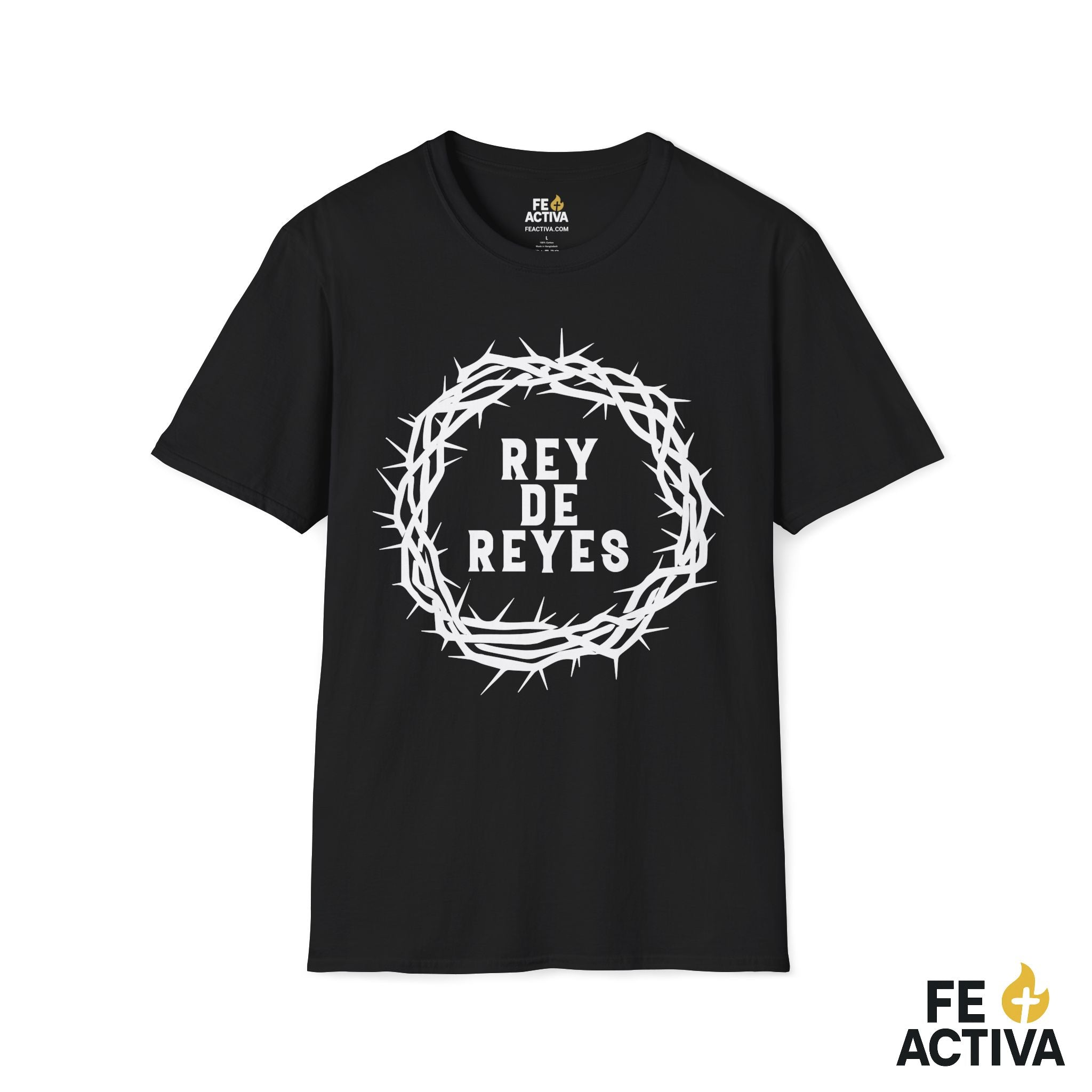 Rey de Reyes – Apocalipsis 19:16 | Camiseta Cristiana | Fe Activa