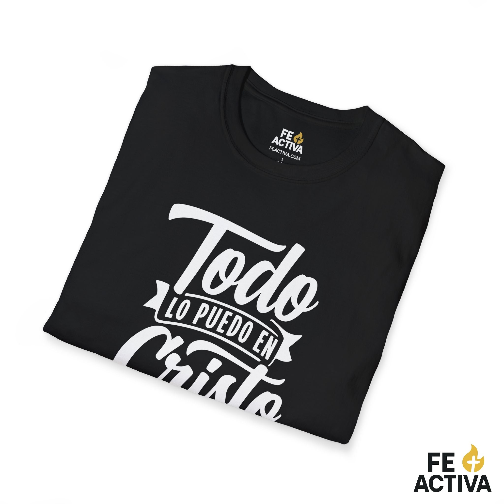 Todo lo Puedo en Cristo – Filipenses 4:13 | Camiseta Cristiana | Fe Activa