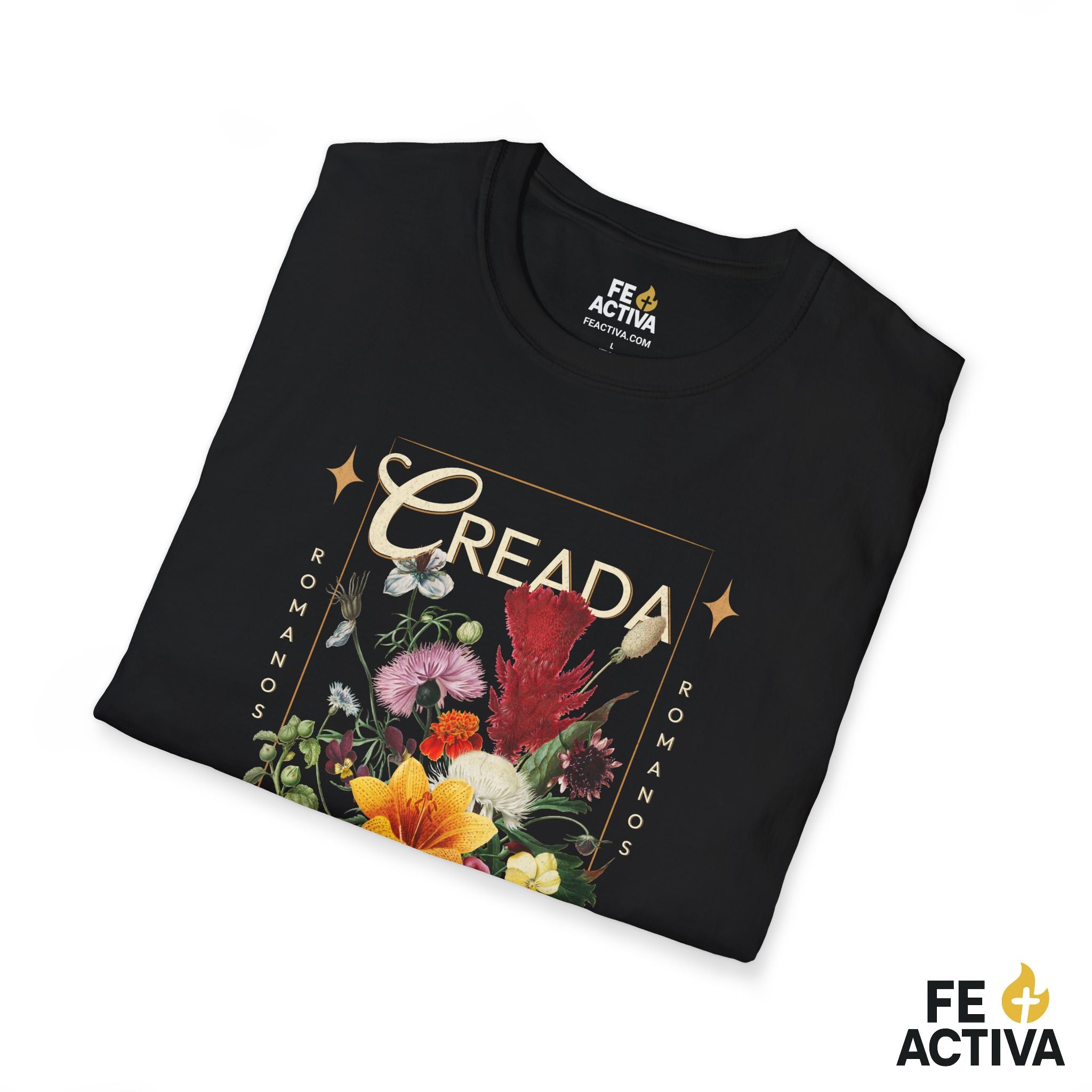 Creada con un Propósito – Romanos 8:28 | Camiseta Cristiana | Fe Activa