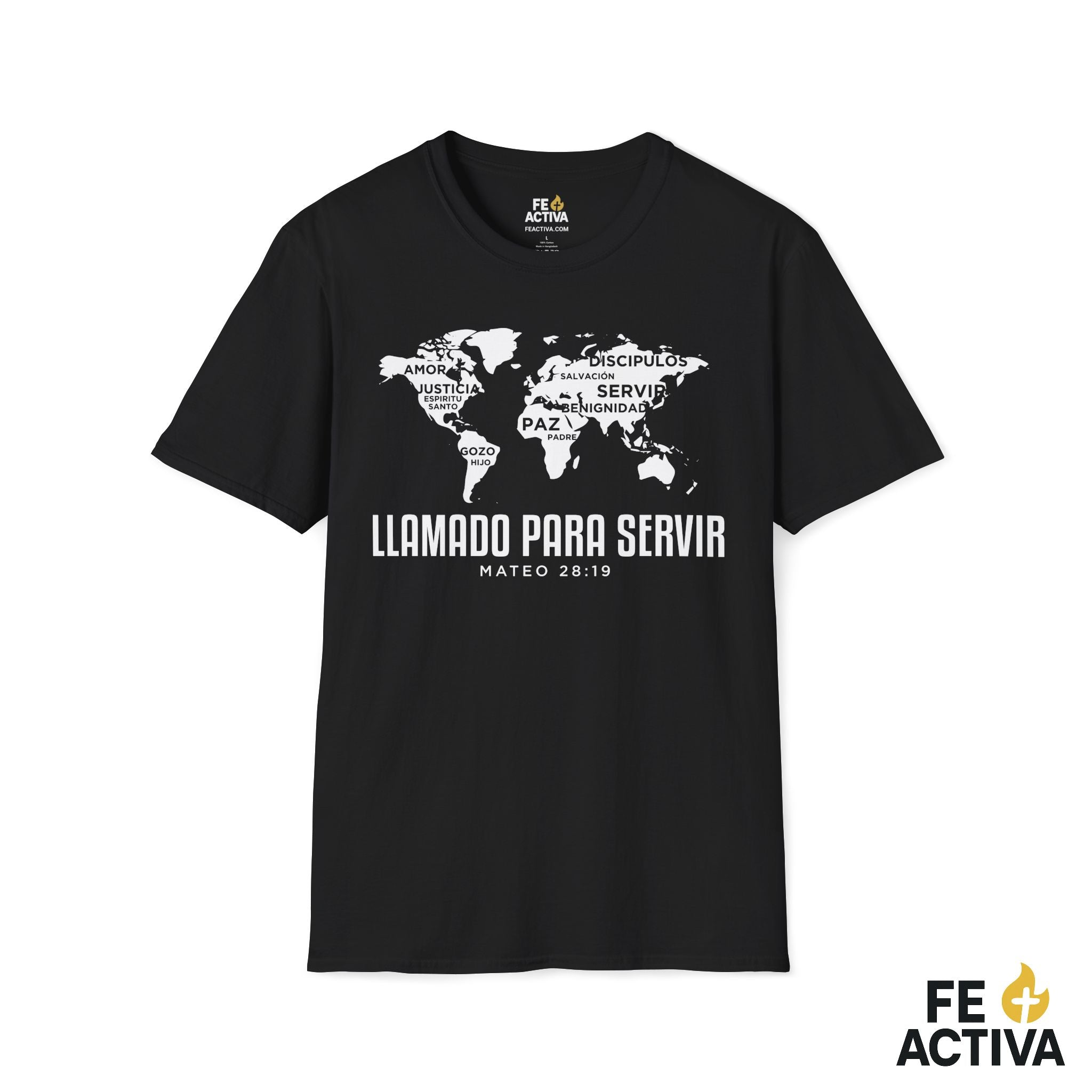 Llamado Para Servir – Marcos 10:45 | Camiseta Cristiana | Fe Activa