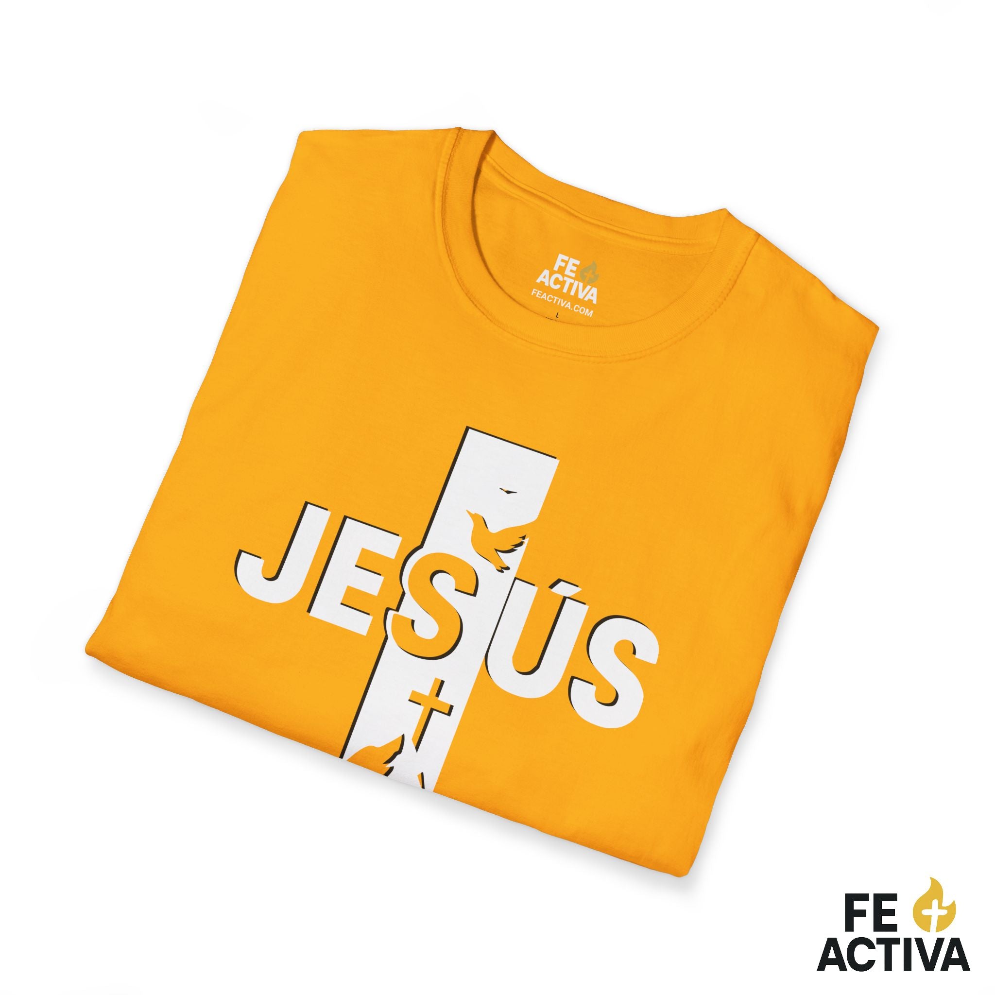 Jesus + Cruz: Camino, Verdad y Vida  | Camiseta Cristiana | Fe Activ:a