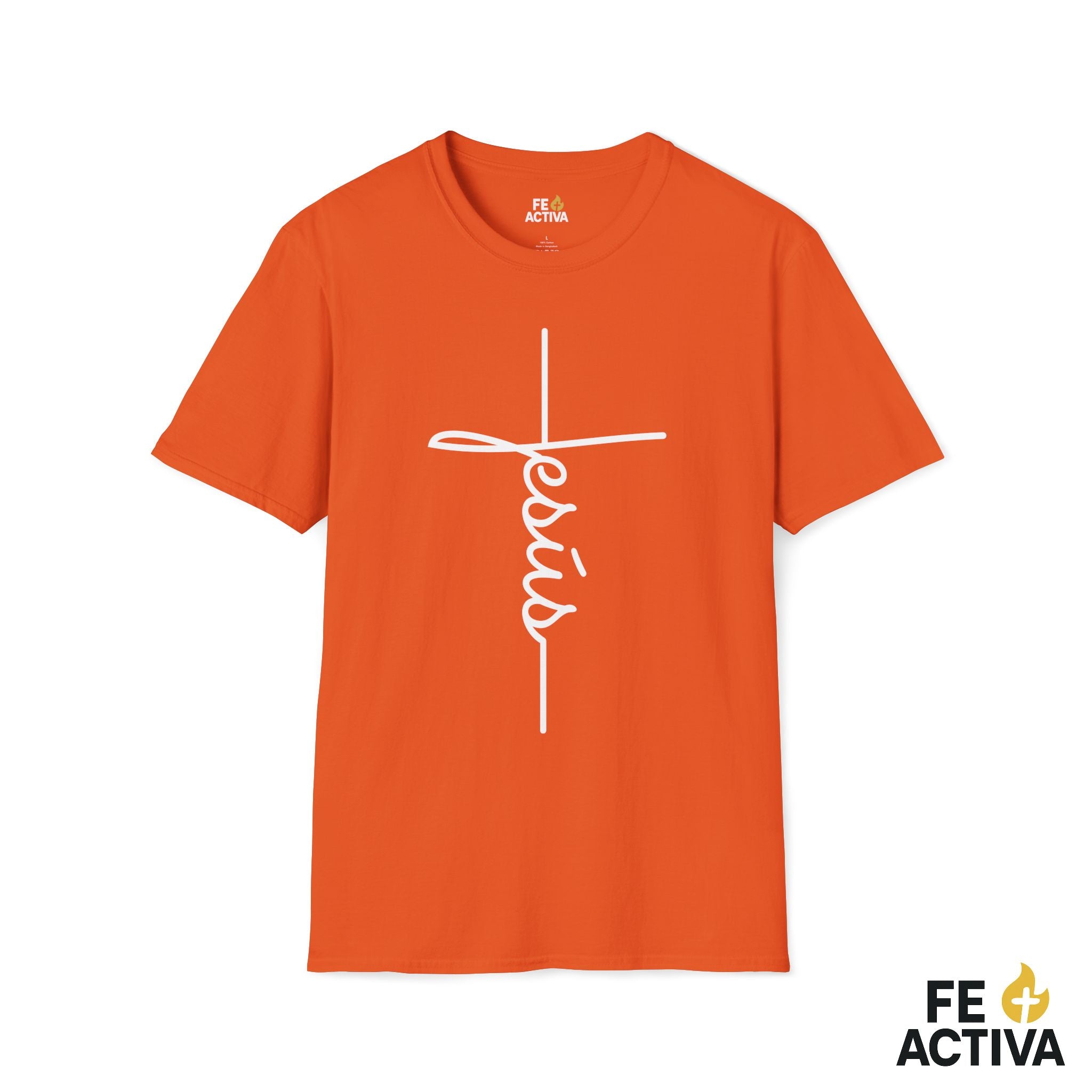 La Cruz y Jesus - Camiseta Cristiana en Español