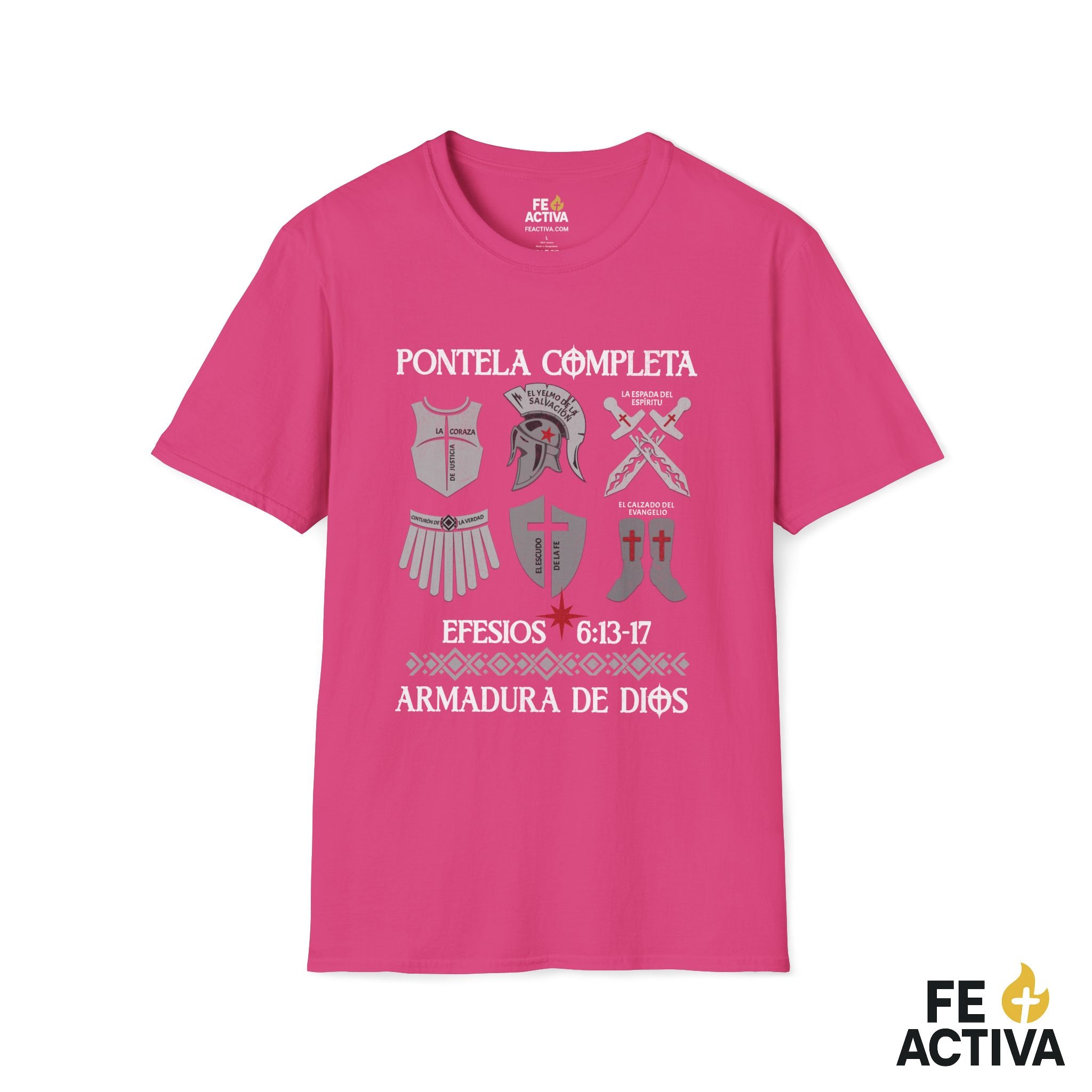 Ponte la Armadura – Efesios 6:11 | Camiseta Cristiana | Fe Activa
