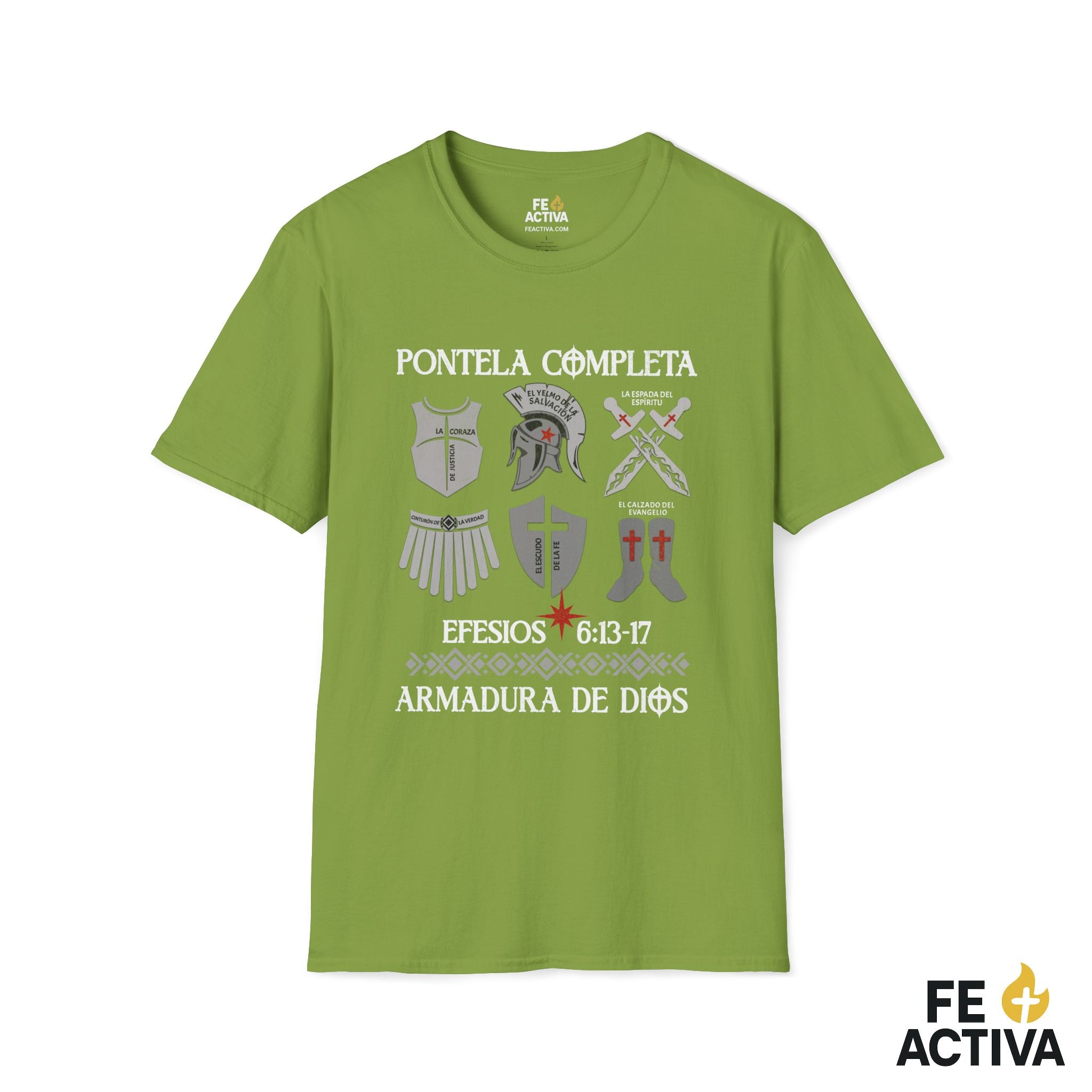 Ponte la Armadura – Efesios 6:11 | Camiseta Cristiana | Fe Activa