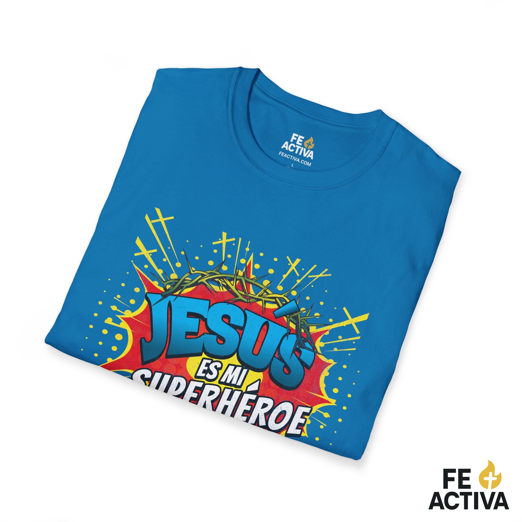 Jesús es mi Superhéroe – Juan 15:13 | Camiseta Cristiana | Fe Activa