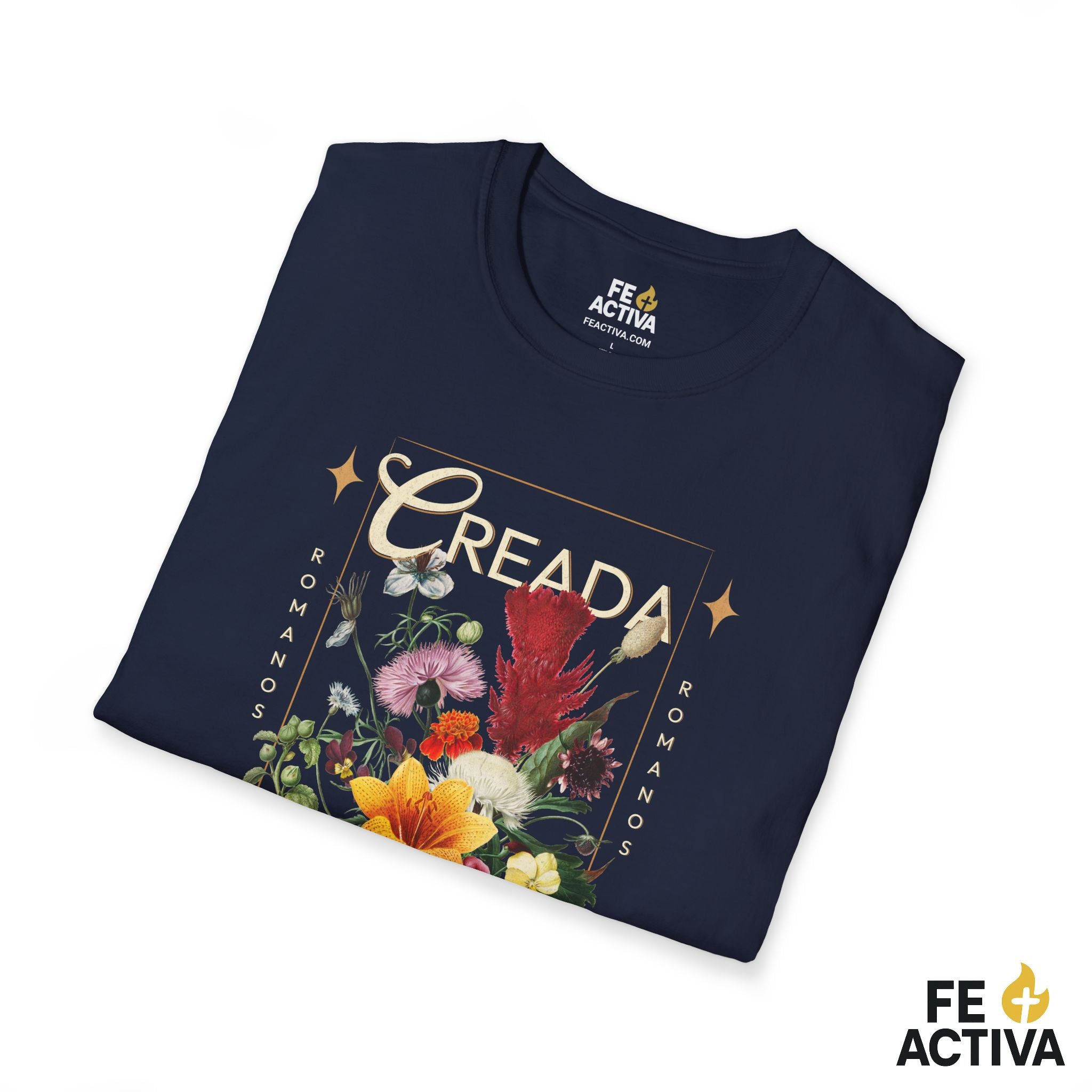 Creada con un Propósito – Romanos 8:28 | Camiseta Cristiana | Fe Activa
