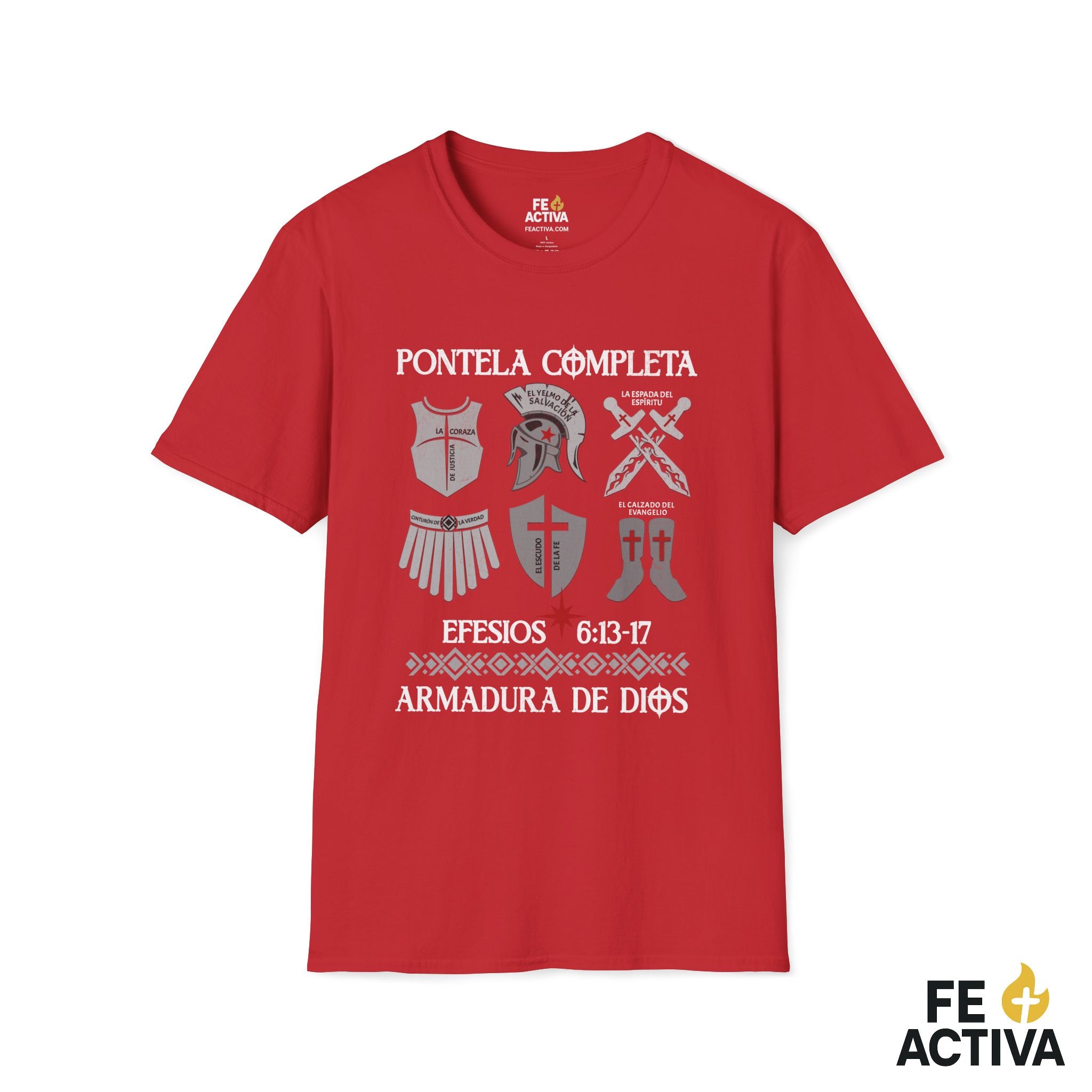 Ponte la Armadura – Efesios 6:11 | Camiseta Cristiana | Fe Activa