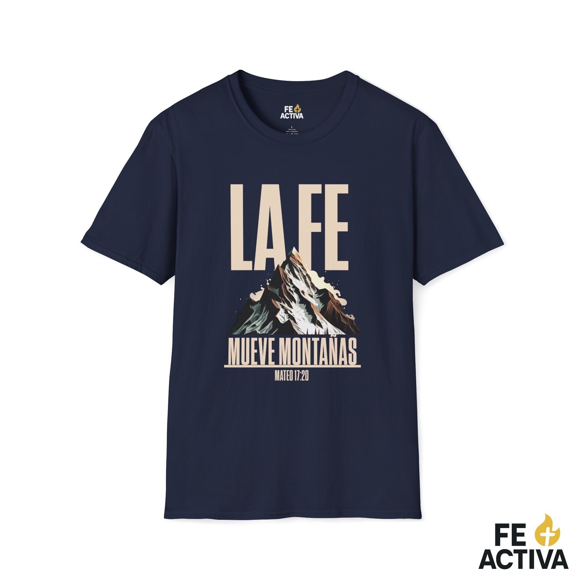 La Fe Mueve Montañas - Mateo 17:20  | Diseño 1 | Fe Activa
