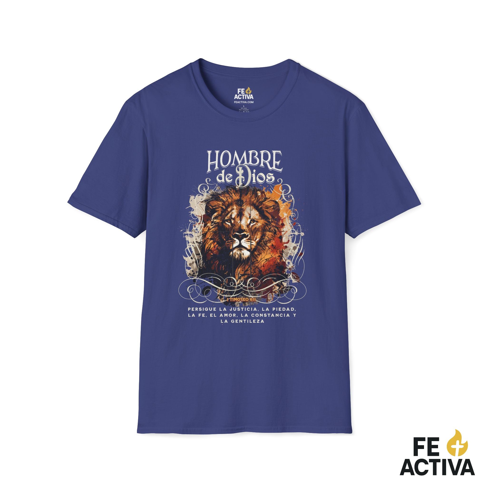 Hombre de Dios – 1 Timoteo 6:11 | Camiseta Cristiana | Fe Activa