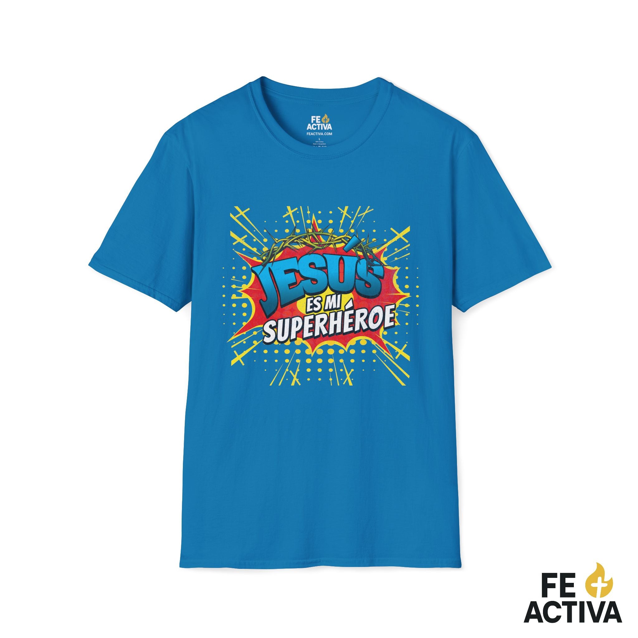 Jesús es mi Superhéroe – Juan 15:13 | Camiseta Cristiana | Fe Activa