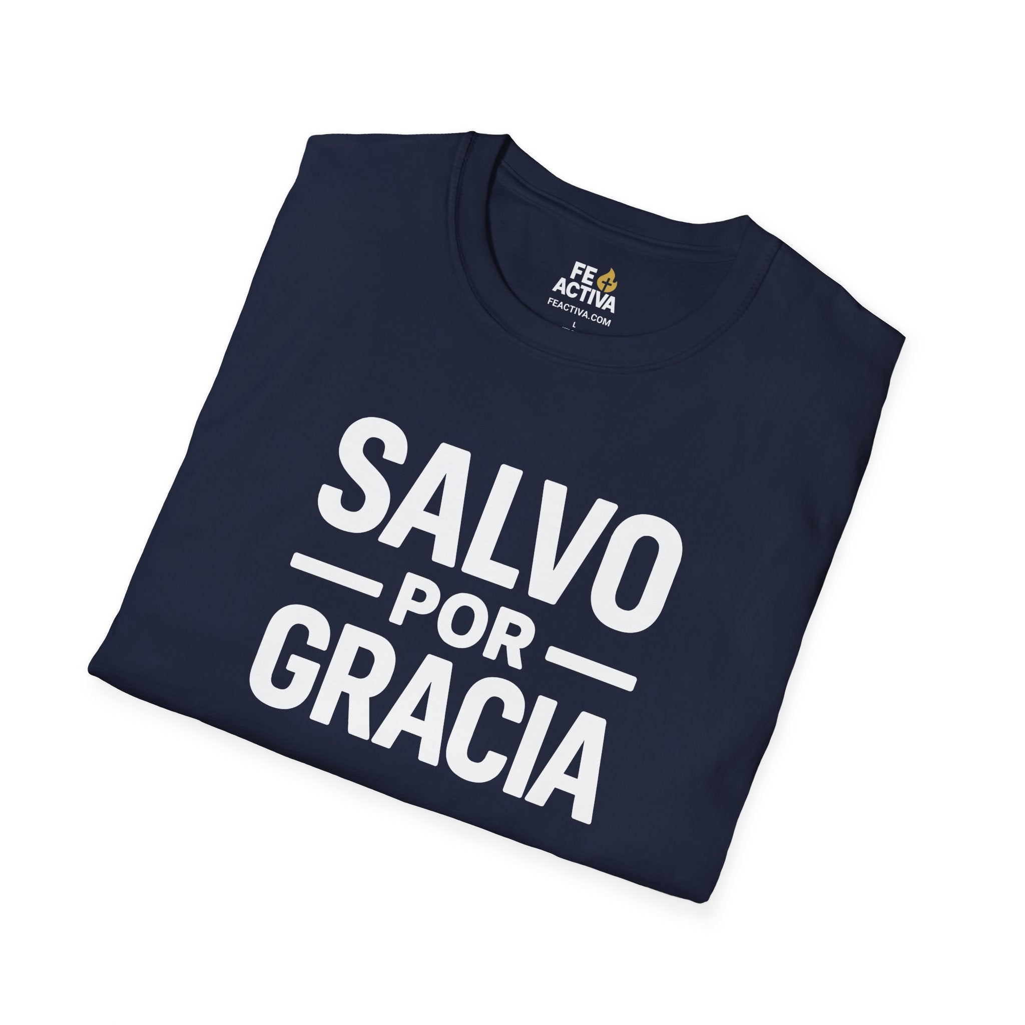 Salvo por Gracia | Camiseta Cristiana | Fe Activa