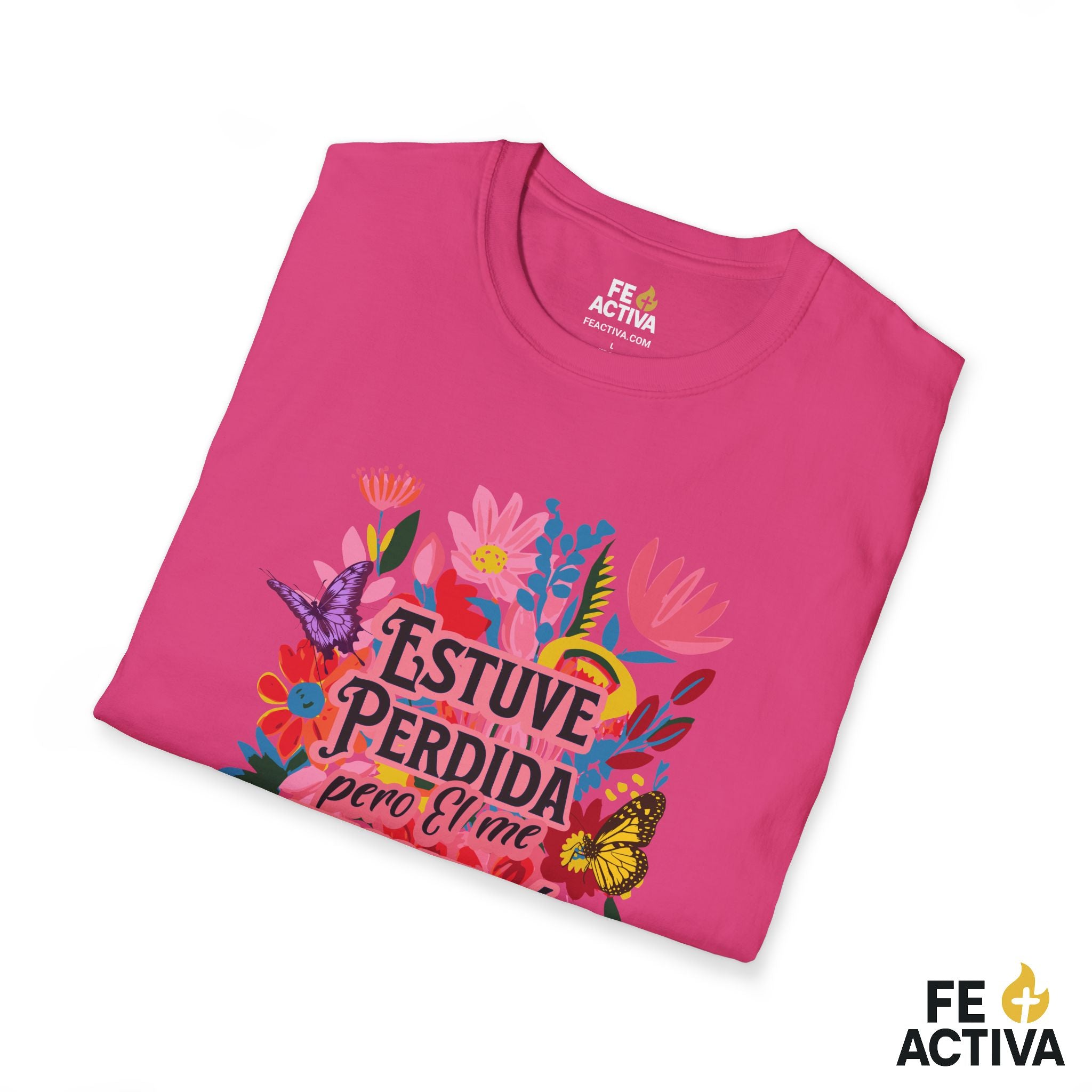 Estuve Perdida, pero Él me Encontró – Lucas 15:24 | Camiseta Cristiana | Fe Activa