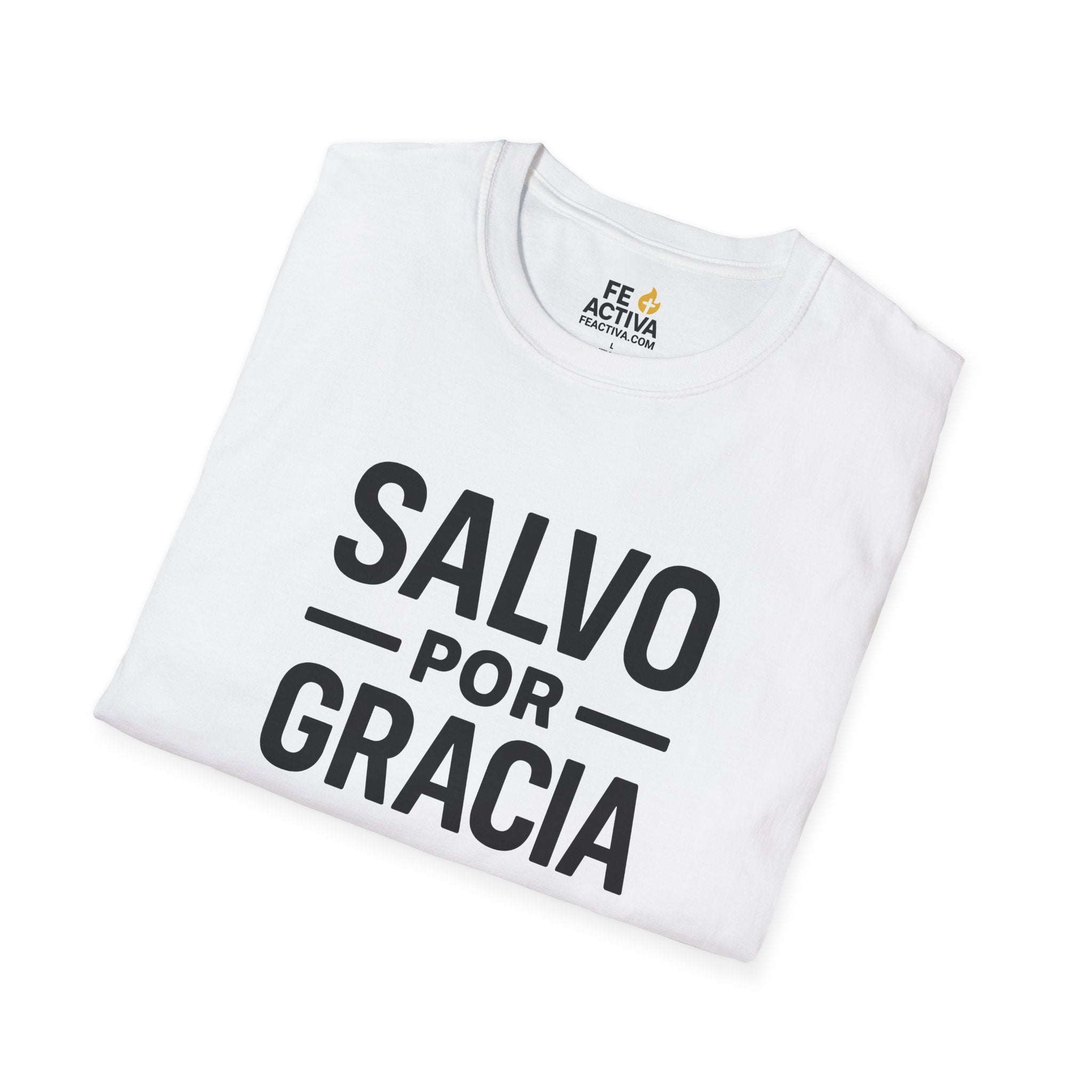 Salvo por Gracia | Camiseta Cristiana | Fe Activa