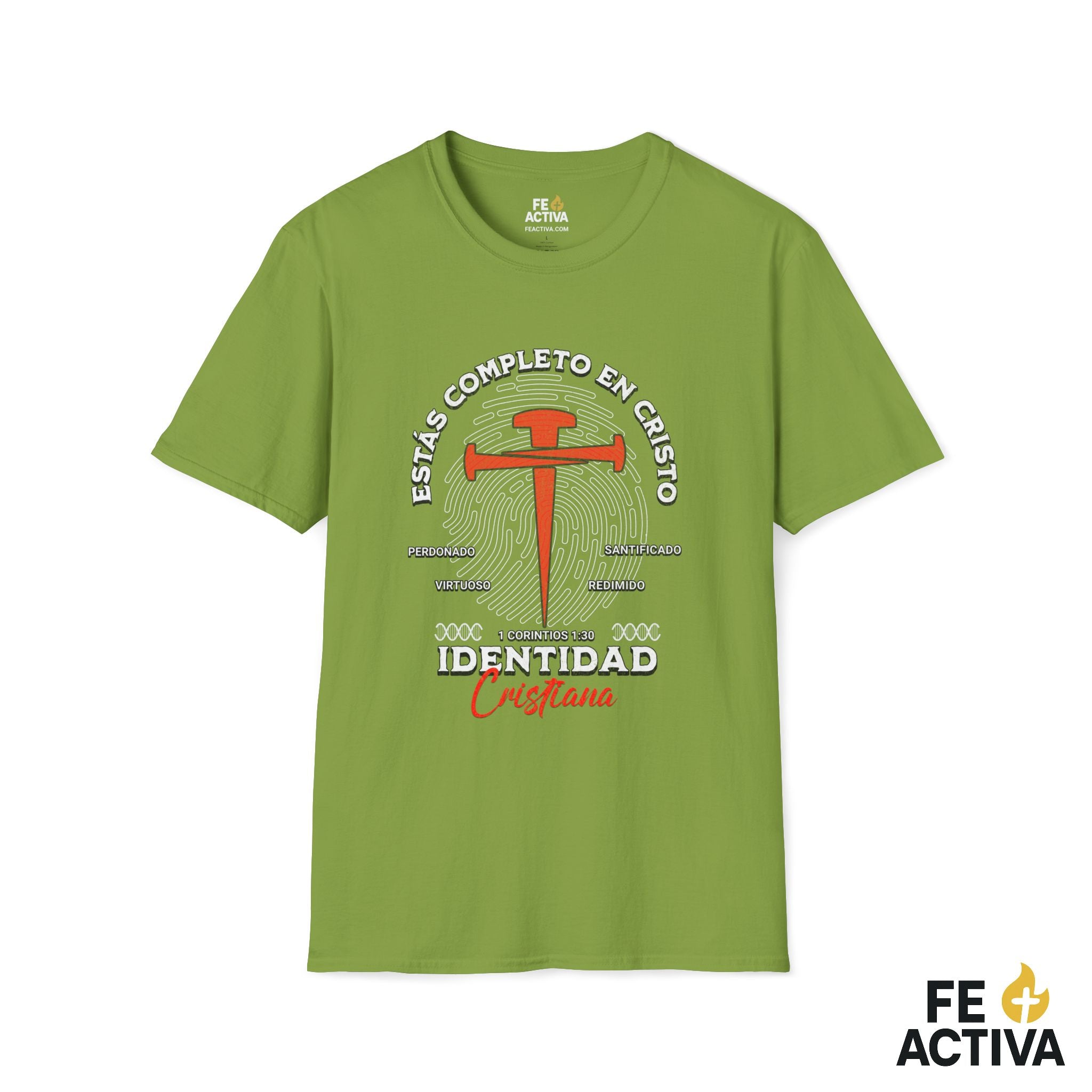 Identidad Cristiana – 1 Corintios 1:30 | Camiseta Cristiana | Fe Activa