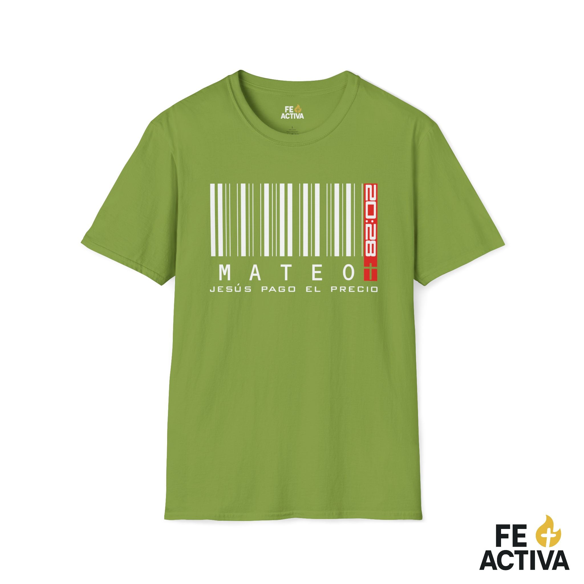 Jesus Pago el Precio - Mateo 20:28  | Camiseta Cristiana | Fe Activa