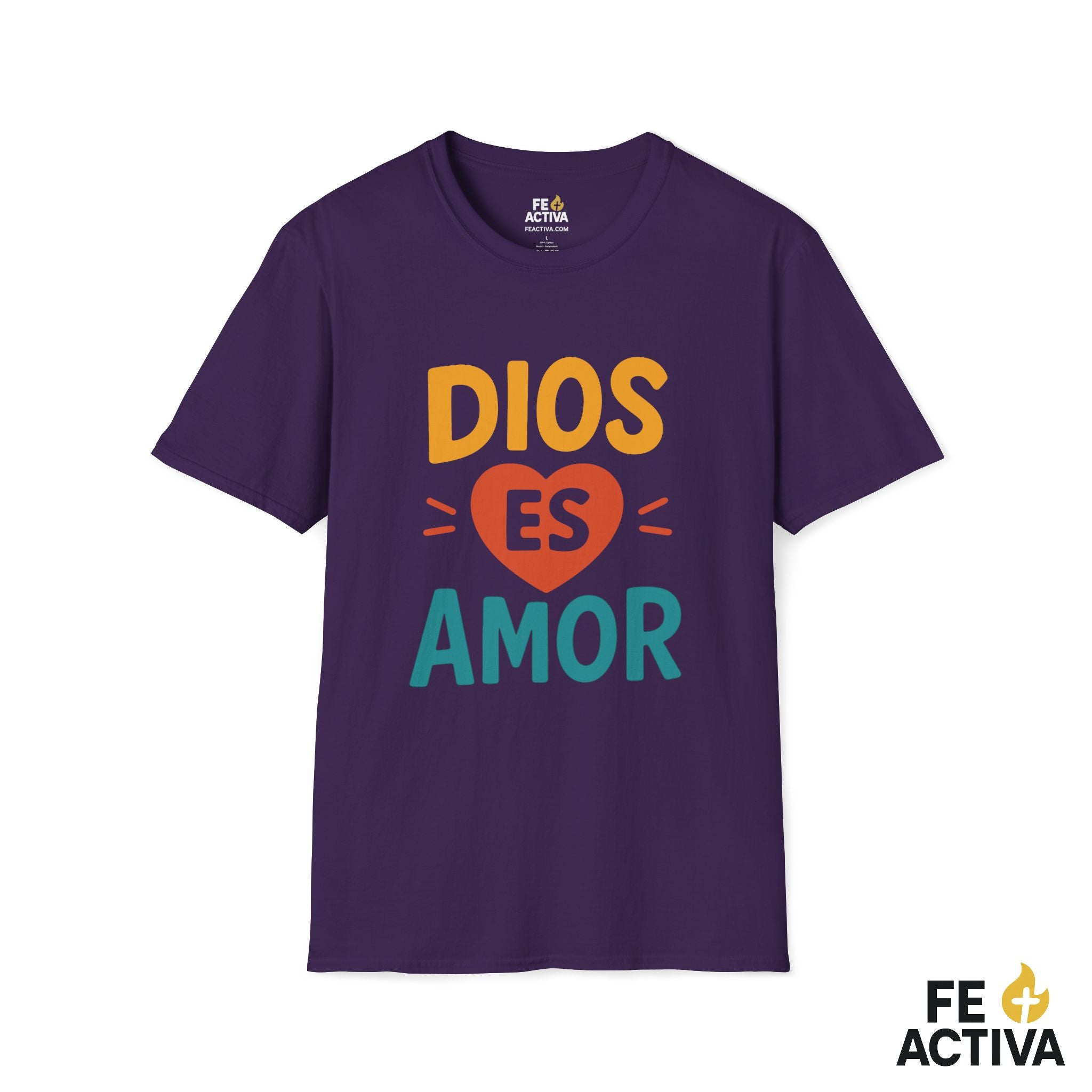 Dios es Amor  | Camiseta Cristiana | Fe Activa