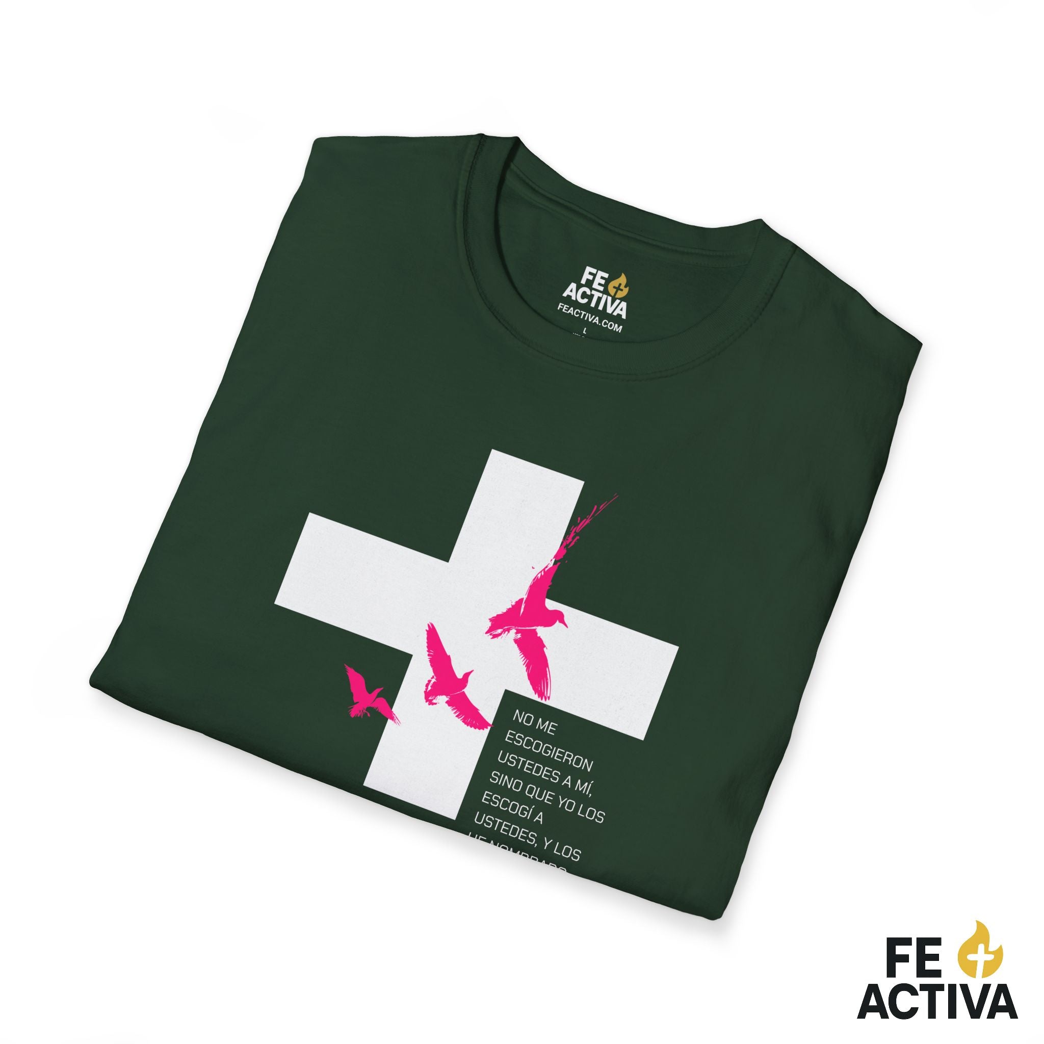 ESCOGIDO Juan 15:16 | Camisetas Cristianas | Fe Activa