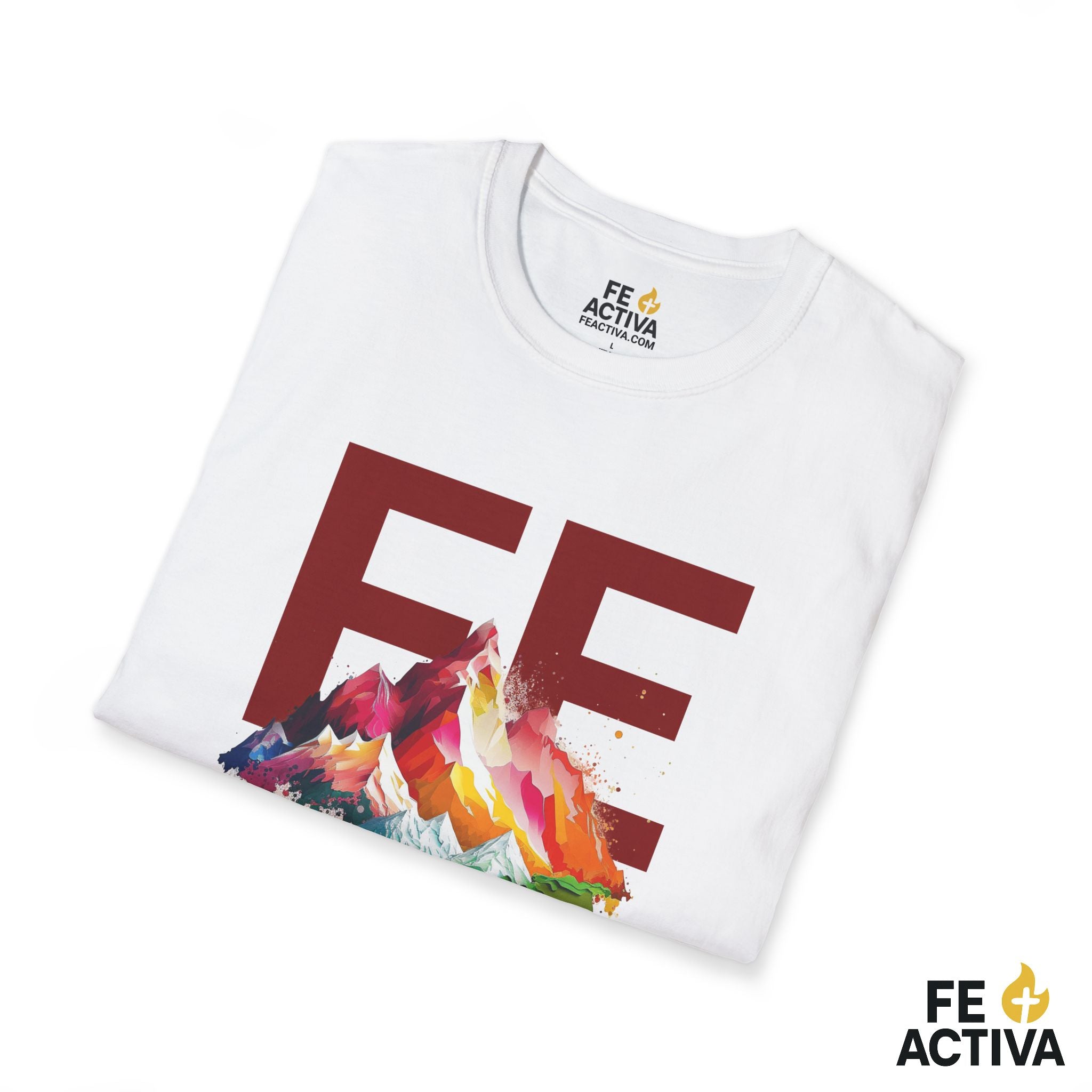 Fe que mueve Montañas - Mateo 17:20 | Camisetas Cristianas | Fe Activa