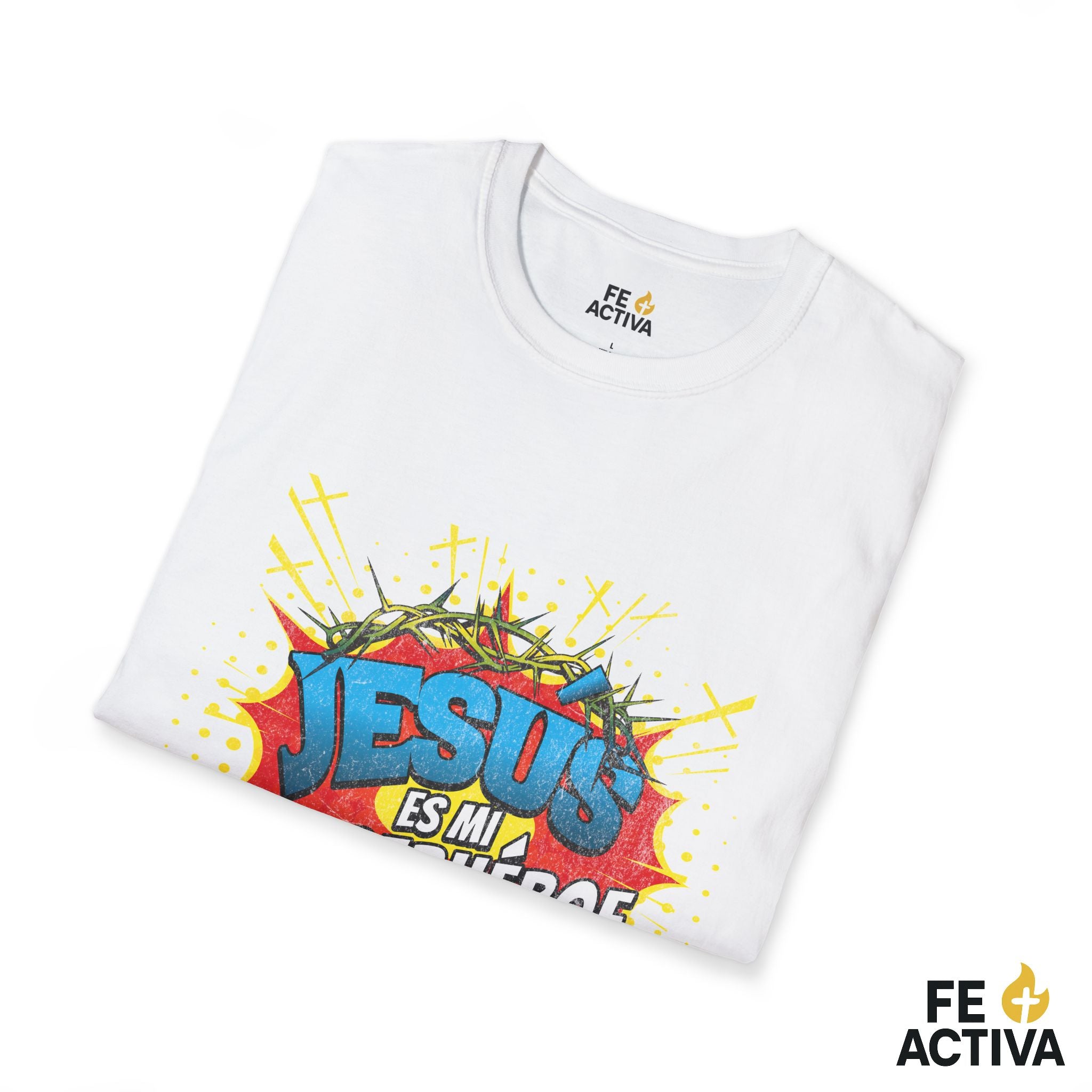 Jesús es mi Superhéroe – Juan 15:13 | Camiseta Cristiana | Fe Activa