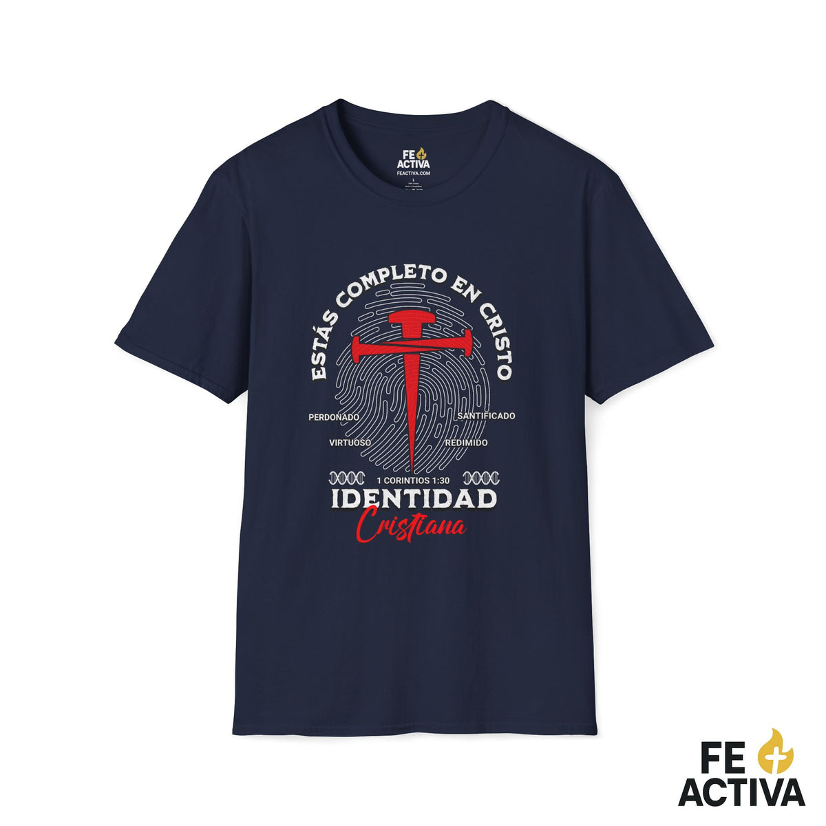 Identidad Cristiana – 1 Corintios 1:30 | Camiseta Cristiana | Fe Activa